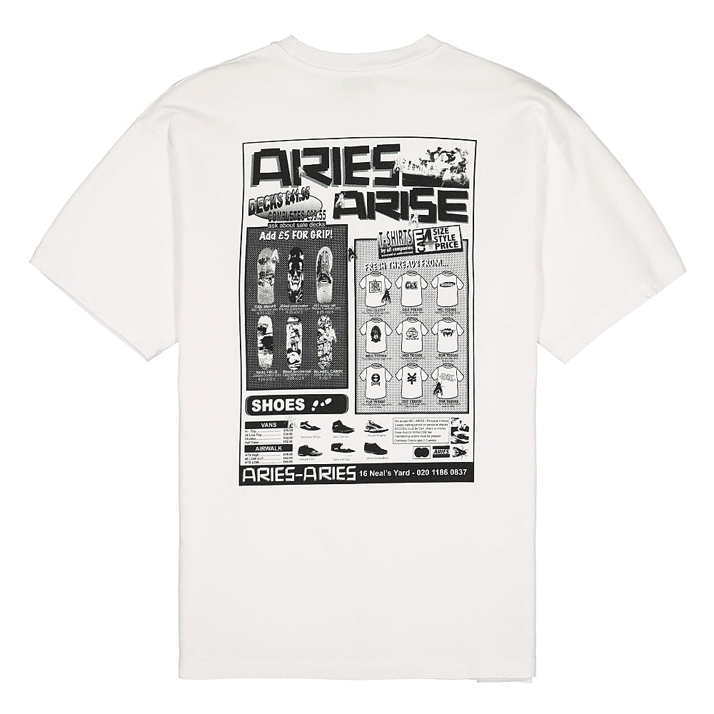 Aries Skate SS Tee White T-Shirts Material | Overkill