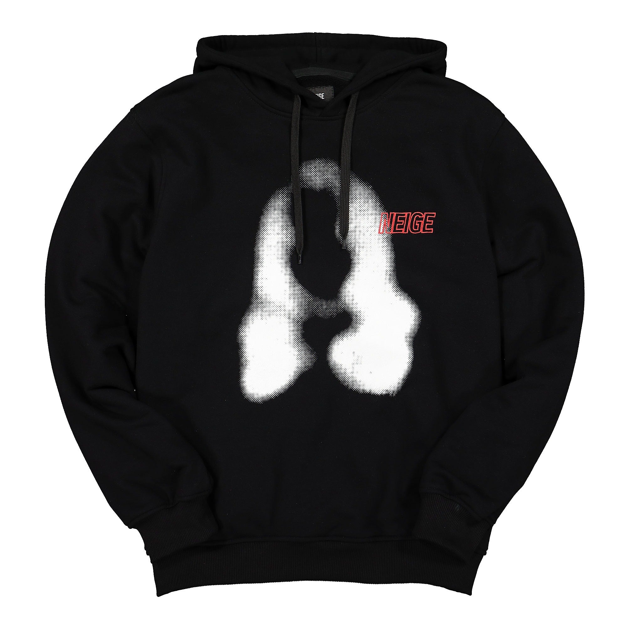 Neige face hoody Black Hoodies SS19016 | Overkill