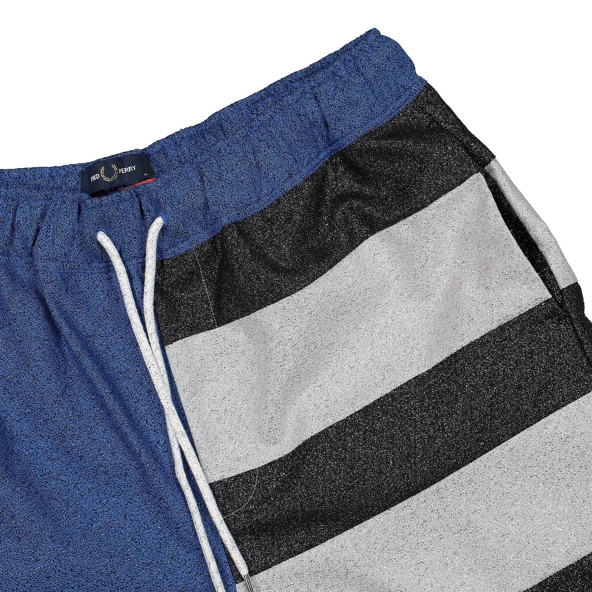Fred Perry Charles Jeffrey LOVERBOY x Fred Perry Glitter Shorts Classic Blue Shorts Close-up | Overkill