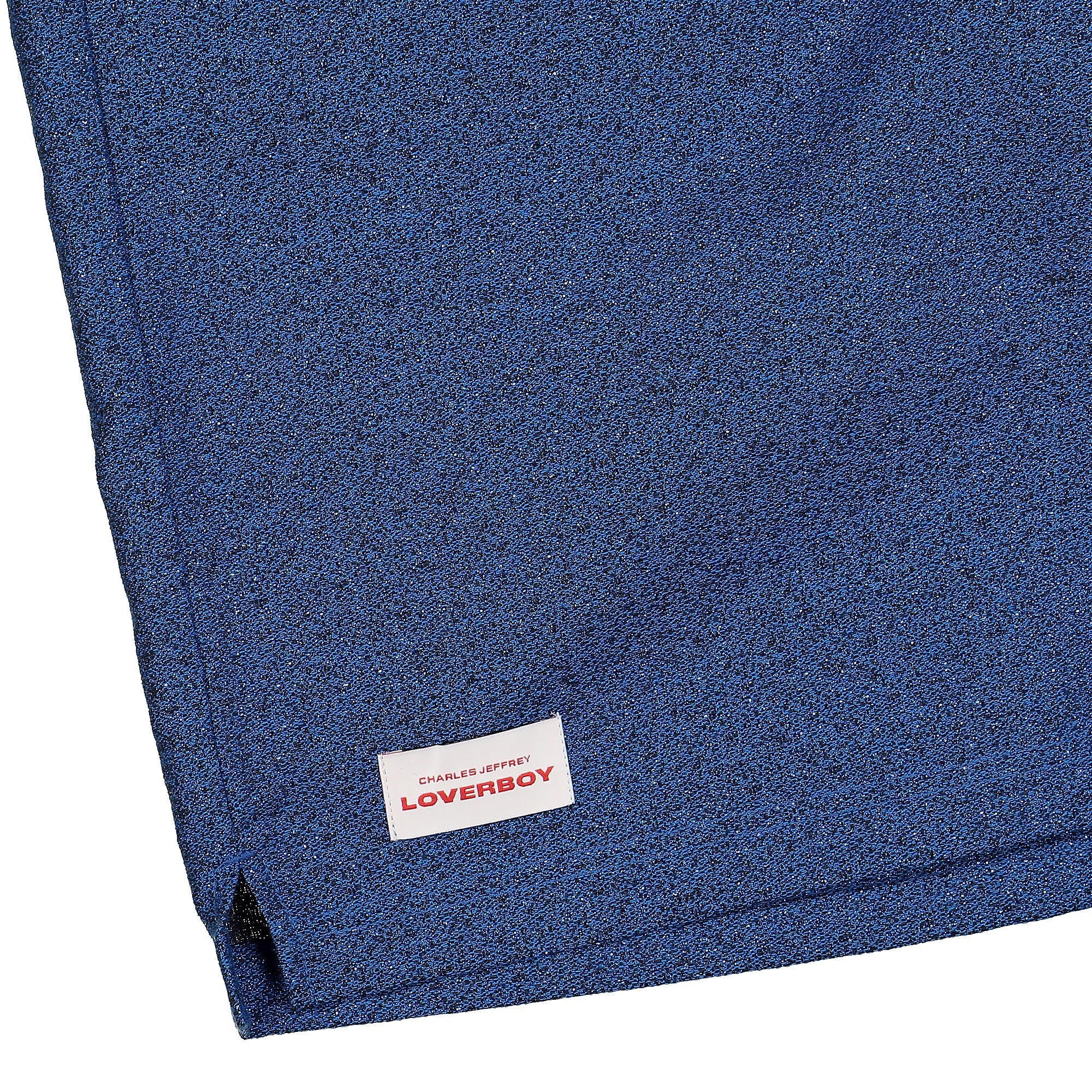 Fred Perry Charles Jeffrey LOVERBOY x Fred Perry Glitter Shorts Classic Blue Shorts Detailfoto | Overkill
