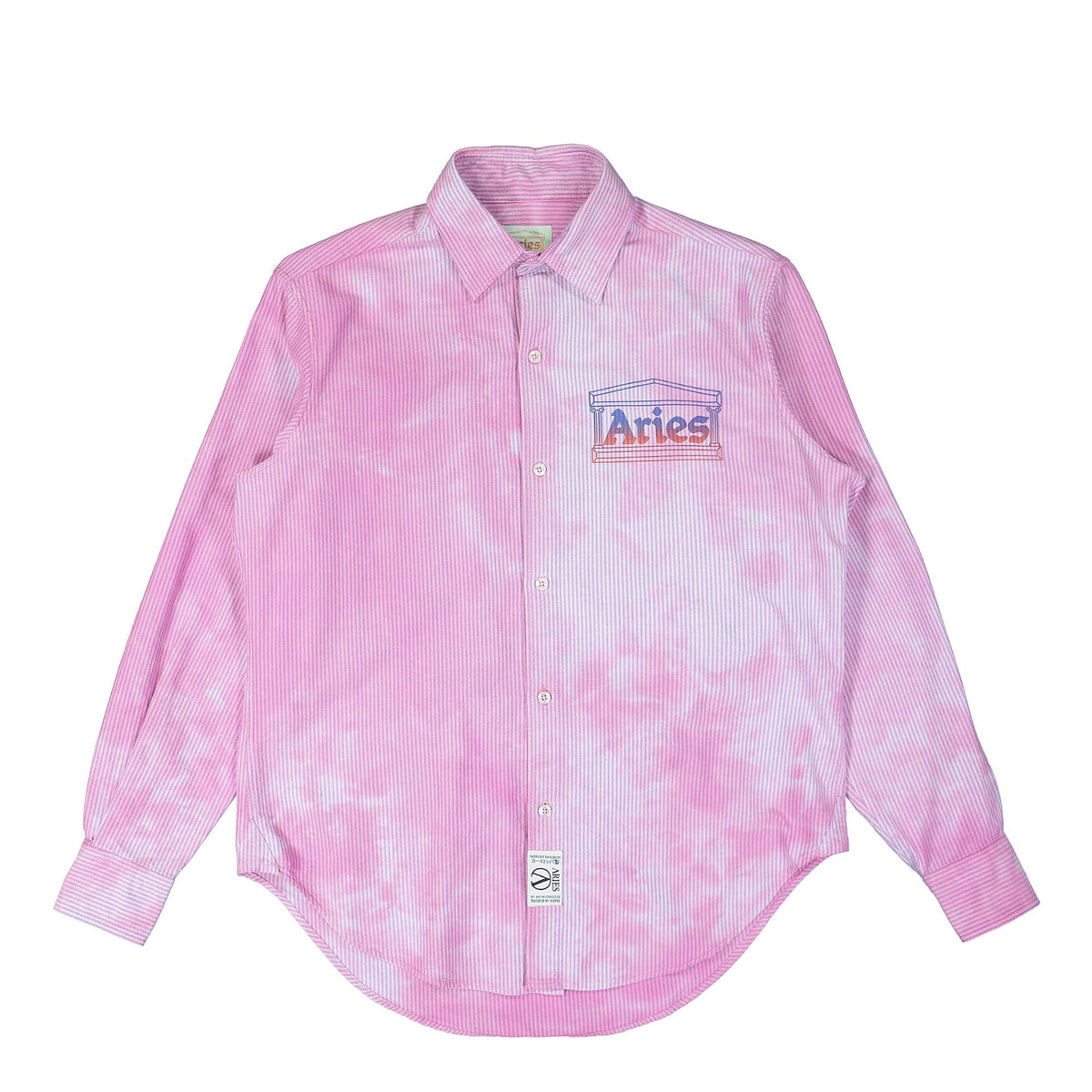 Aries OD Oxford Stripe Shirt Pink Shirts SSAR40102 | Overkill