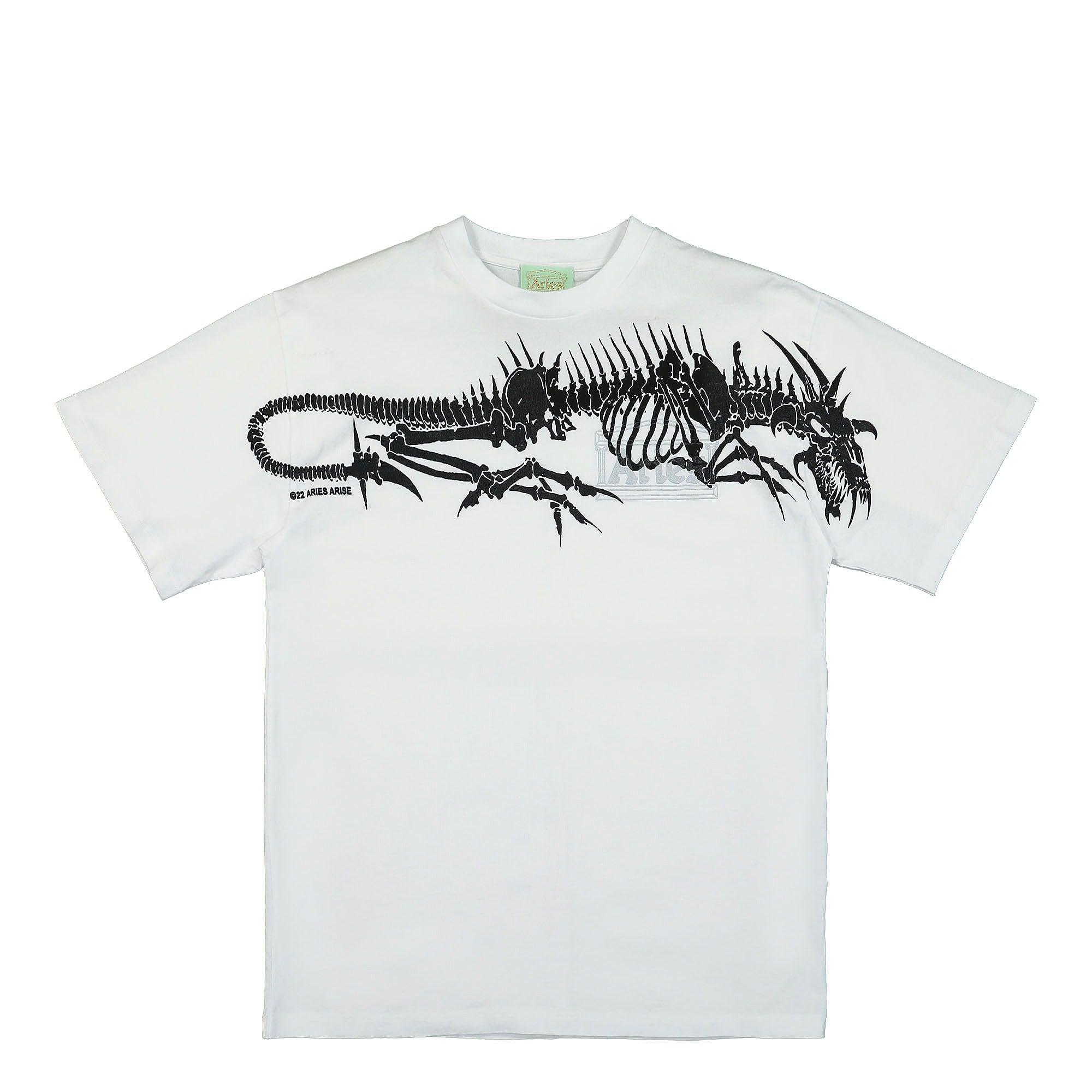 Aries Dragon Skeletor SS Tee White T-Shirts SSAR60010 | Overkill