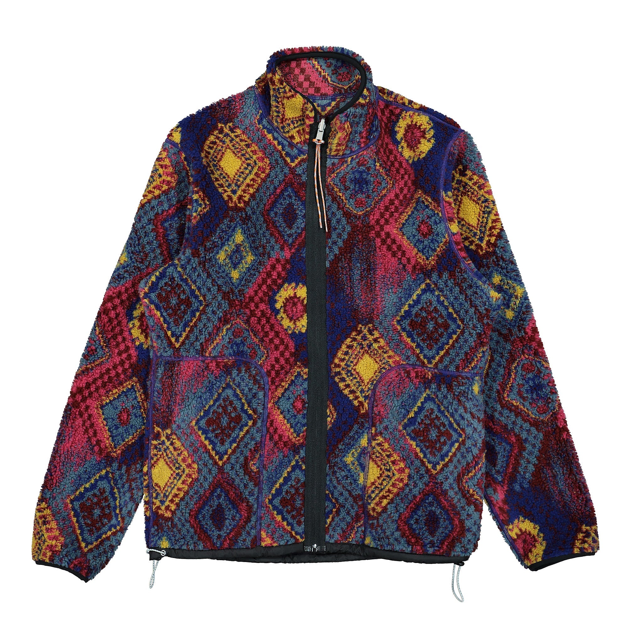 Aries Persian Fleece Zip Through Multi Fleece Jackets Close-up | Overkill