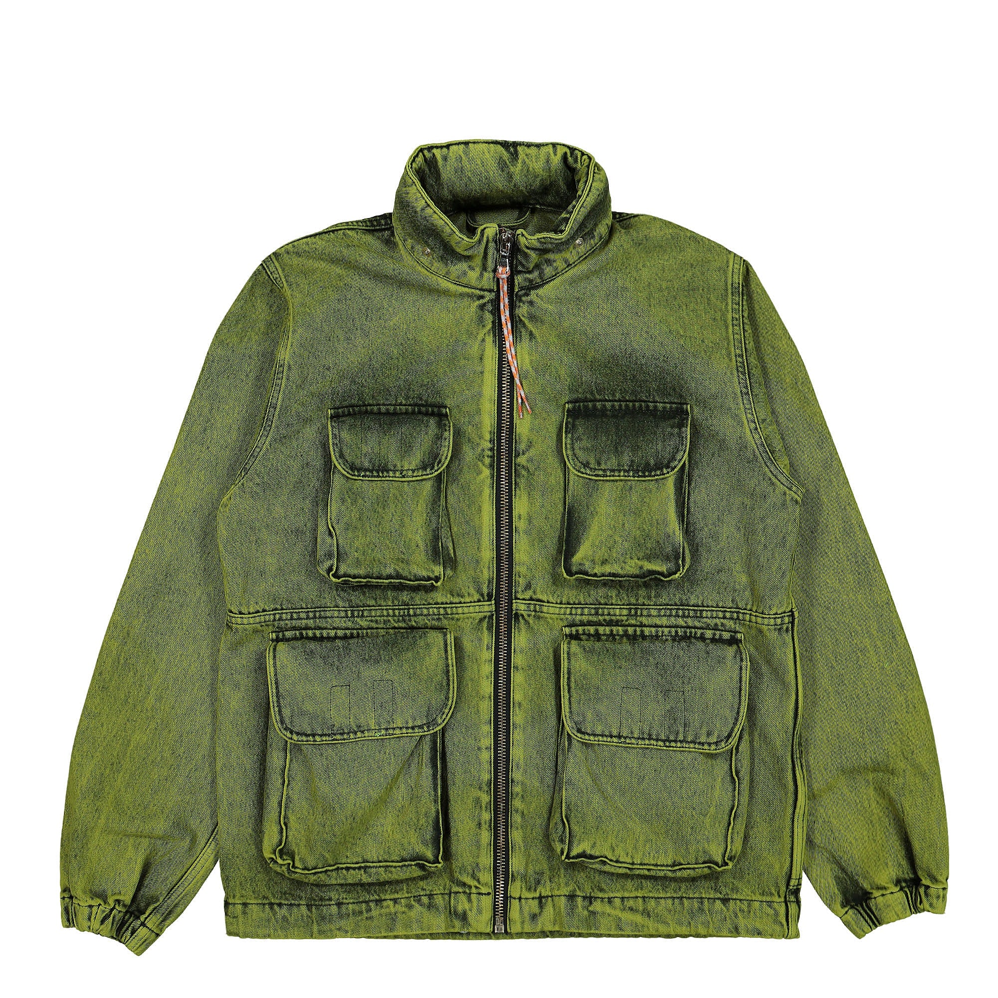 Aries Denim Cargo Jacket Lime Jackets SSAR71303 | Overkill