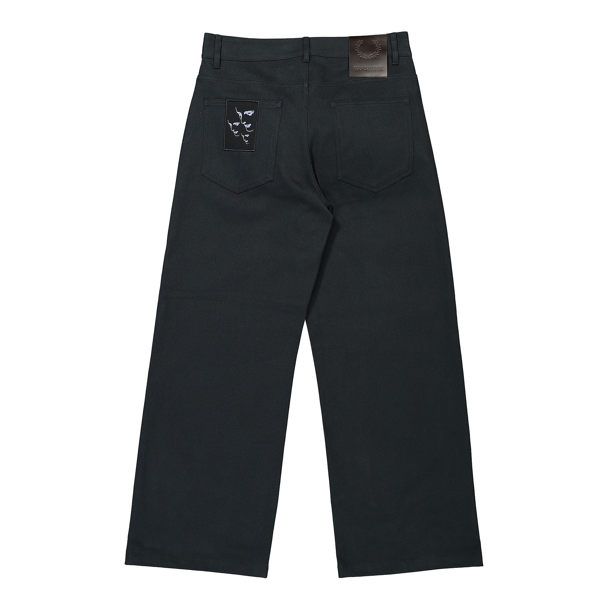 Raf Simons x Fred Perry Brushed Denim Trousers Black Casual Pants Material | Overkill