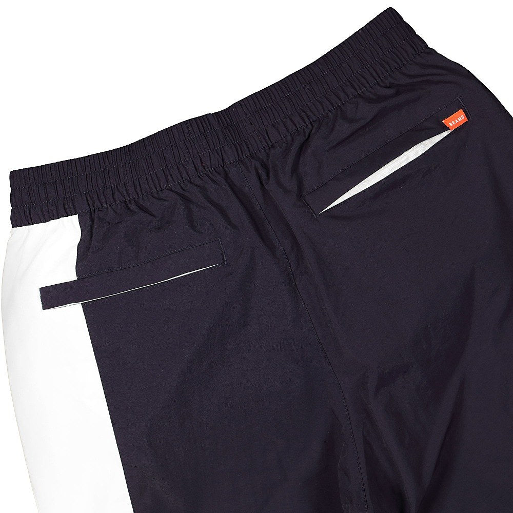 Fred Perry Beams x Fred Perry Embroidered Lauren Wreath Beams Shell Trousers Indigo Night Casual Pants Detail view 1 | Overkill