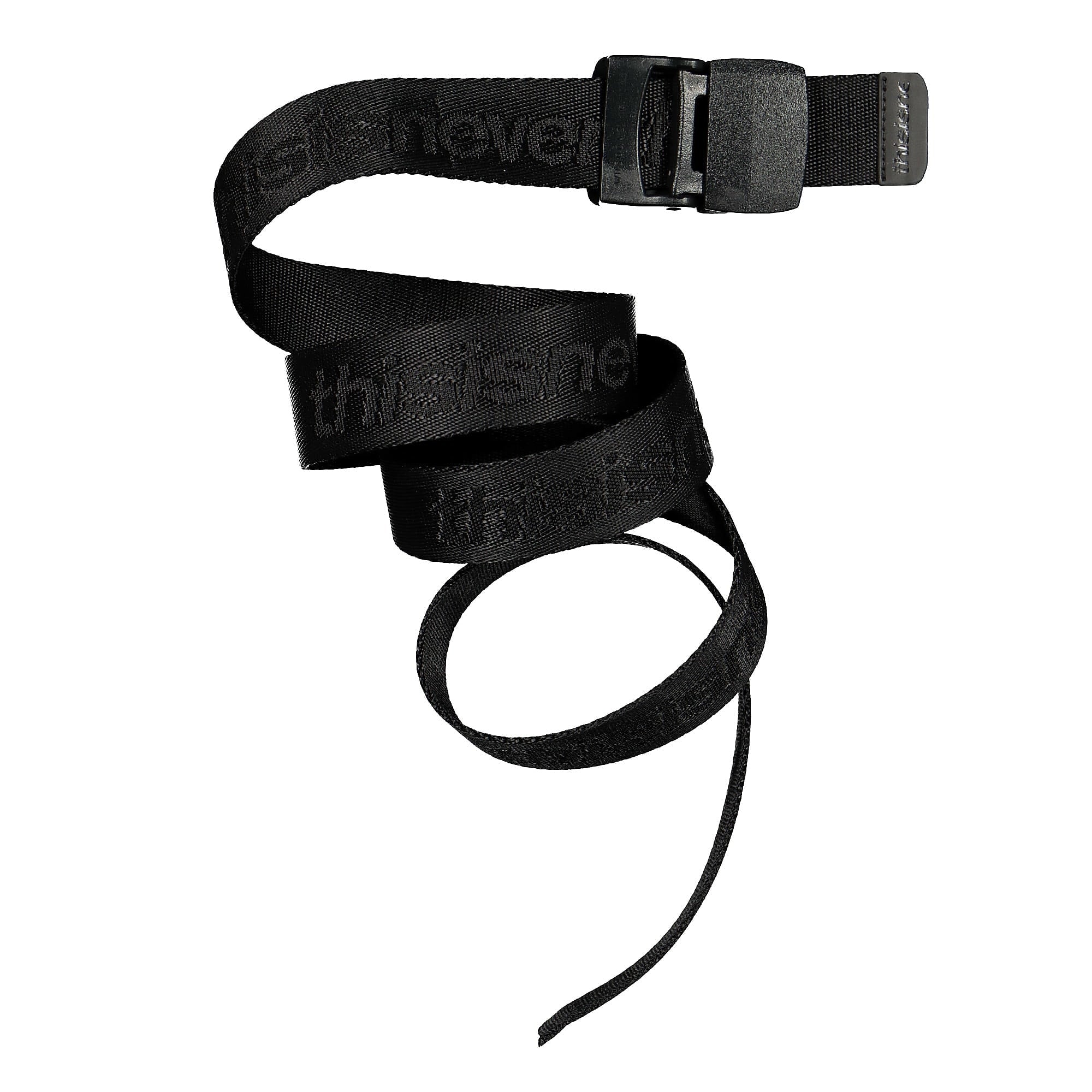 thisisneverthat SP-Logo Webbing Belt Black Belts TN19SAC001 | Overkill