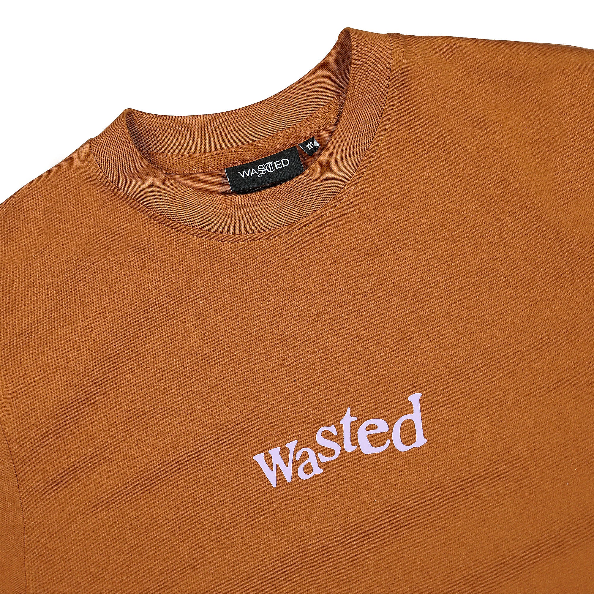 Wasted Paris Nothing Value T-Shirt Mocha Brown T-Shirts Close-up | Overkill