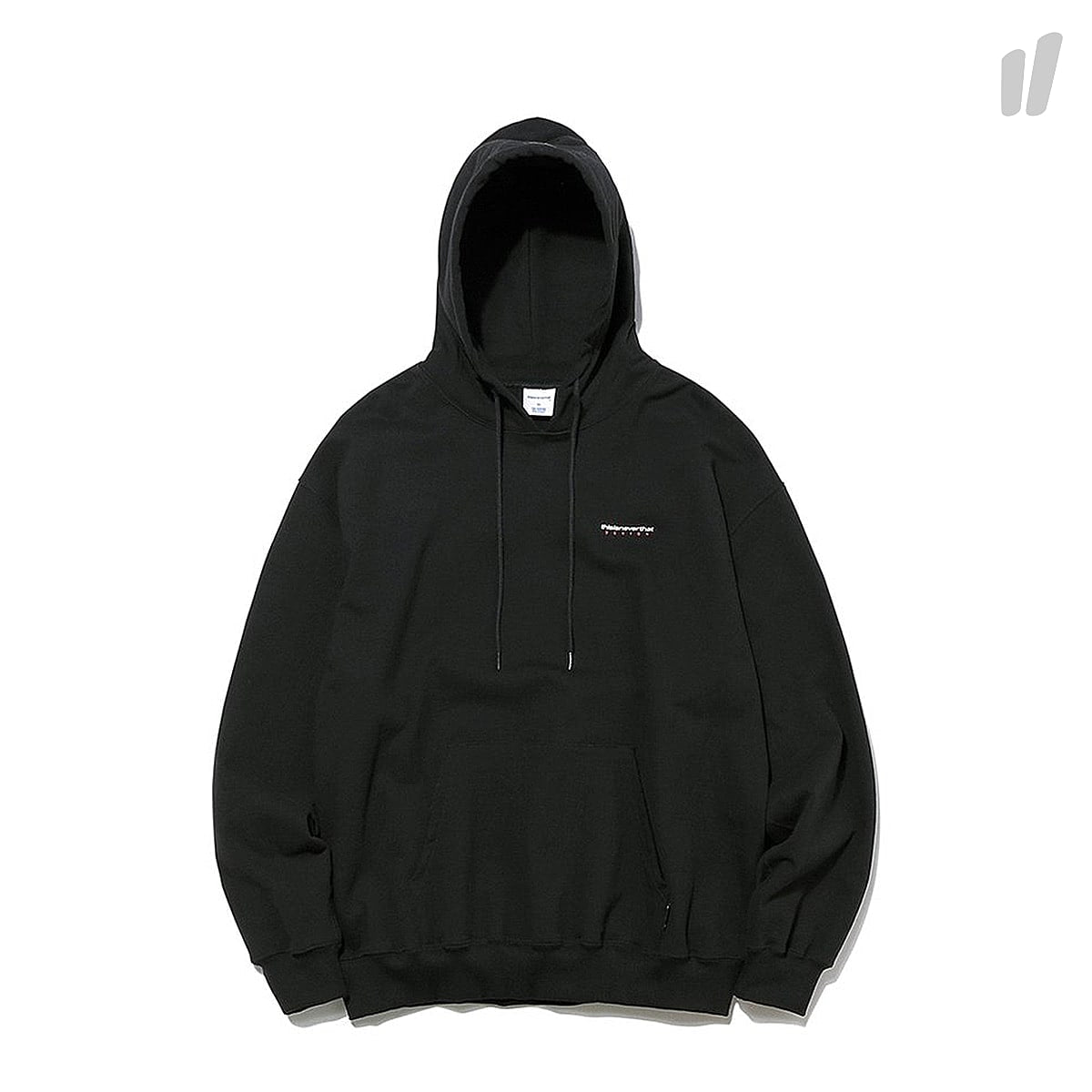 thisisneverthat DSN Logo Hooded Sweatshirt Black Hoodies TN18FHS006 | Overkill
