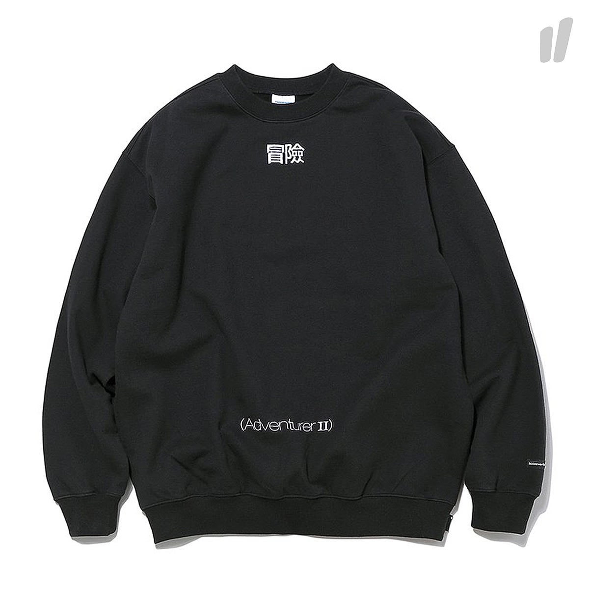 thisisneverthat ADVENTURER2 Crewneck Black Sweatshirts TN18FSW002 | Overkill
