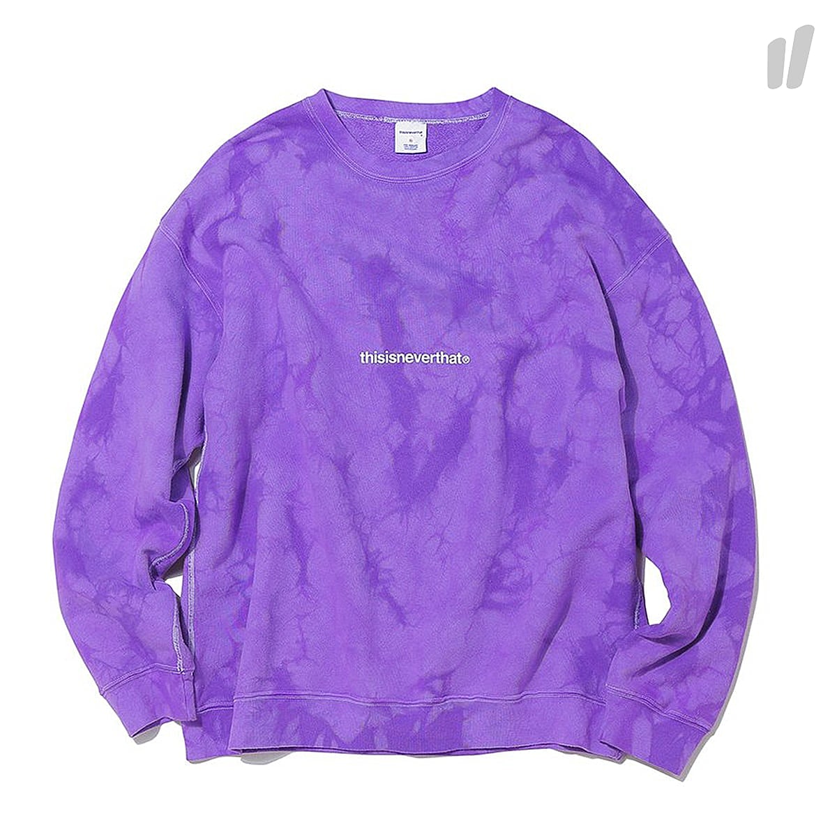 thisisneverthat Tie Dye Crewneck Purple Sweatshirts TN18FSW012 | Overkill