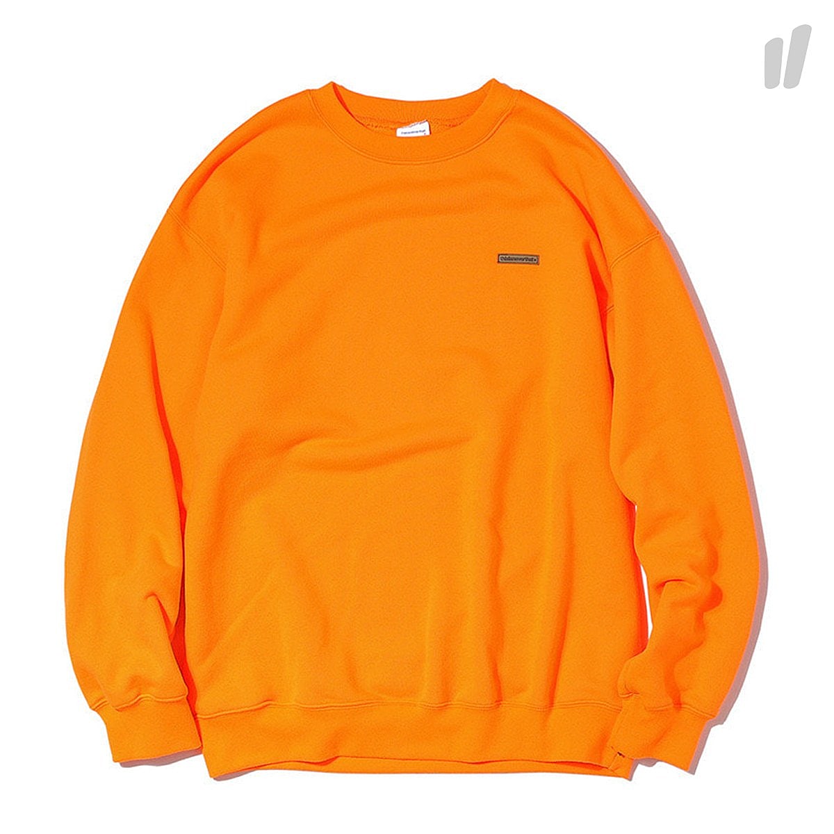 thisisneverthat Rubber Logo Crewneck Neon Orange Sweatshirts TN18SSW004ORM | Overkill