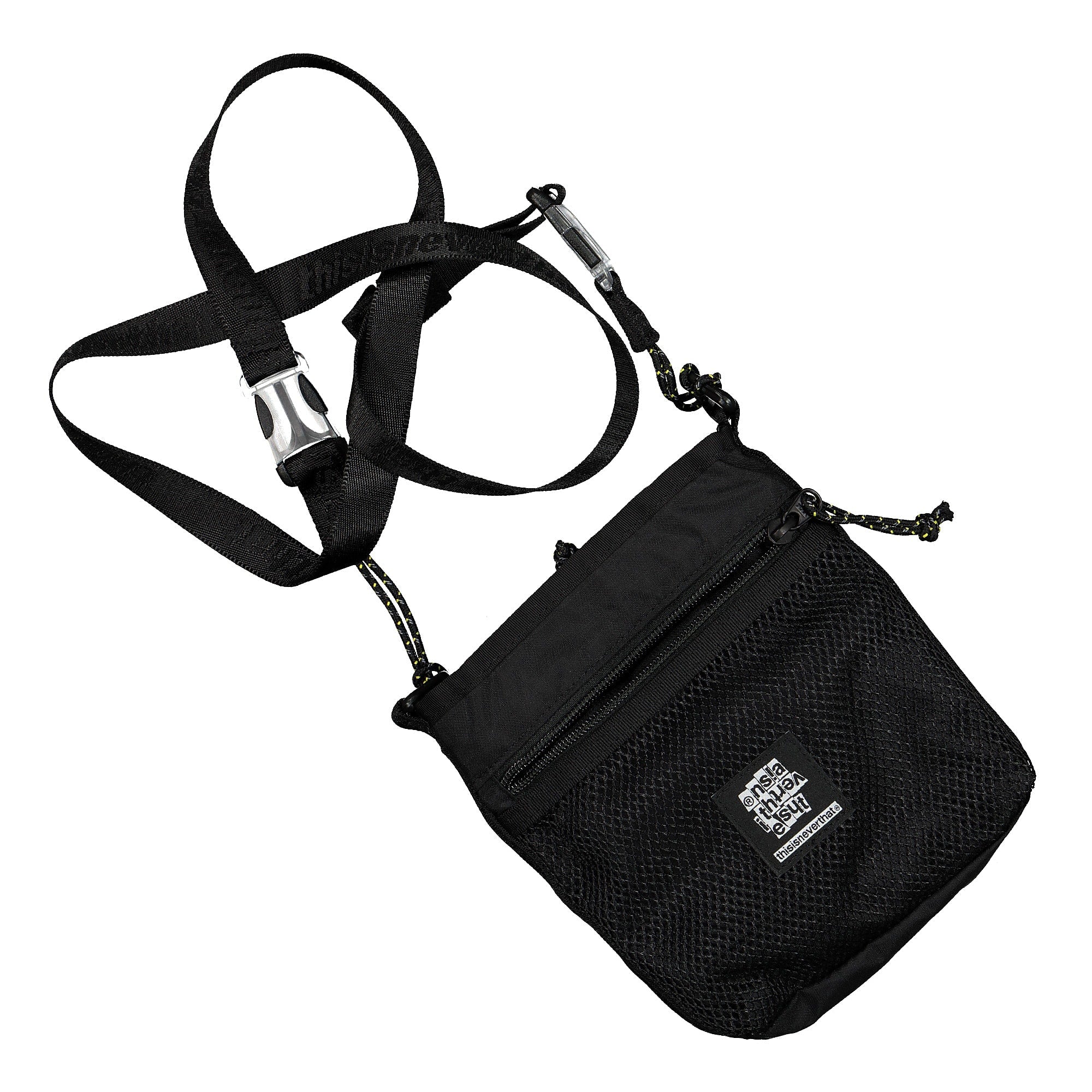 thisisneverthat Ripstop Cordura® 210D BOP Black Shoulder & Cross Body Bags TN19SBA002 | Overkill