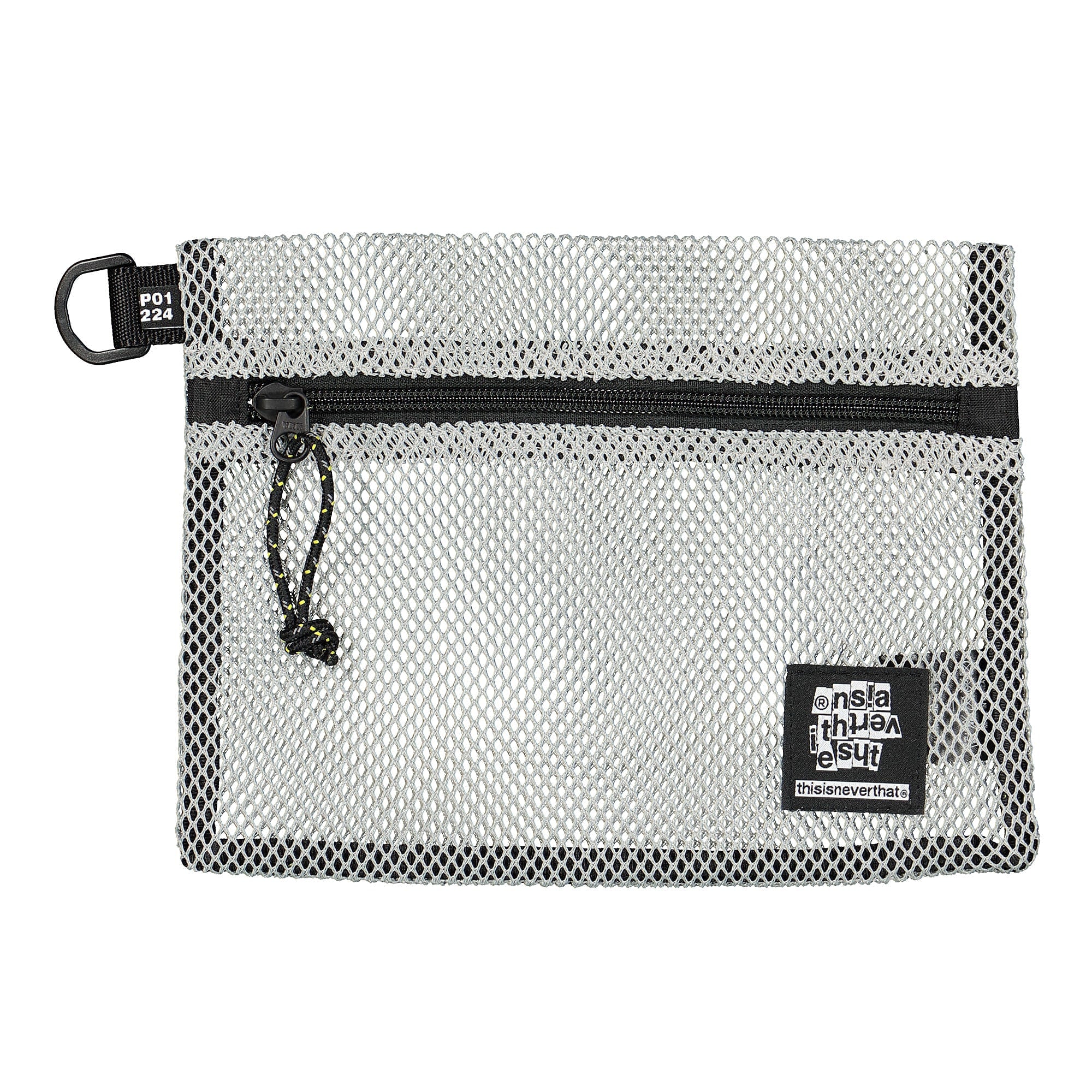 thisisneverthat Mesh Flat Pouch Light Grey Wallets & Cases TN19SBA004 | Overkill