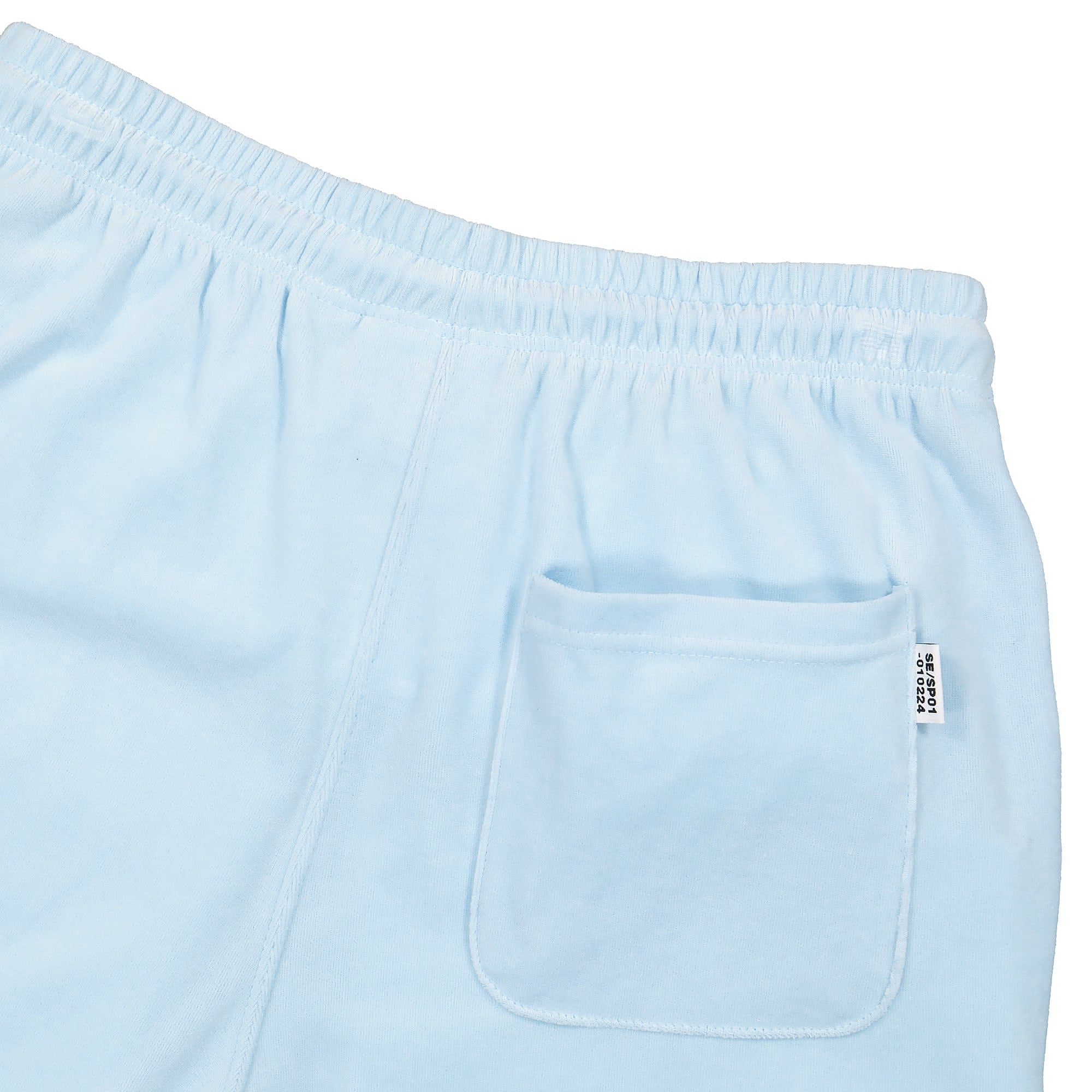 thisisneverthat Velour Short Sky Blue Shorts Detailfoto | Overkill