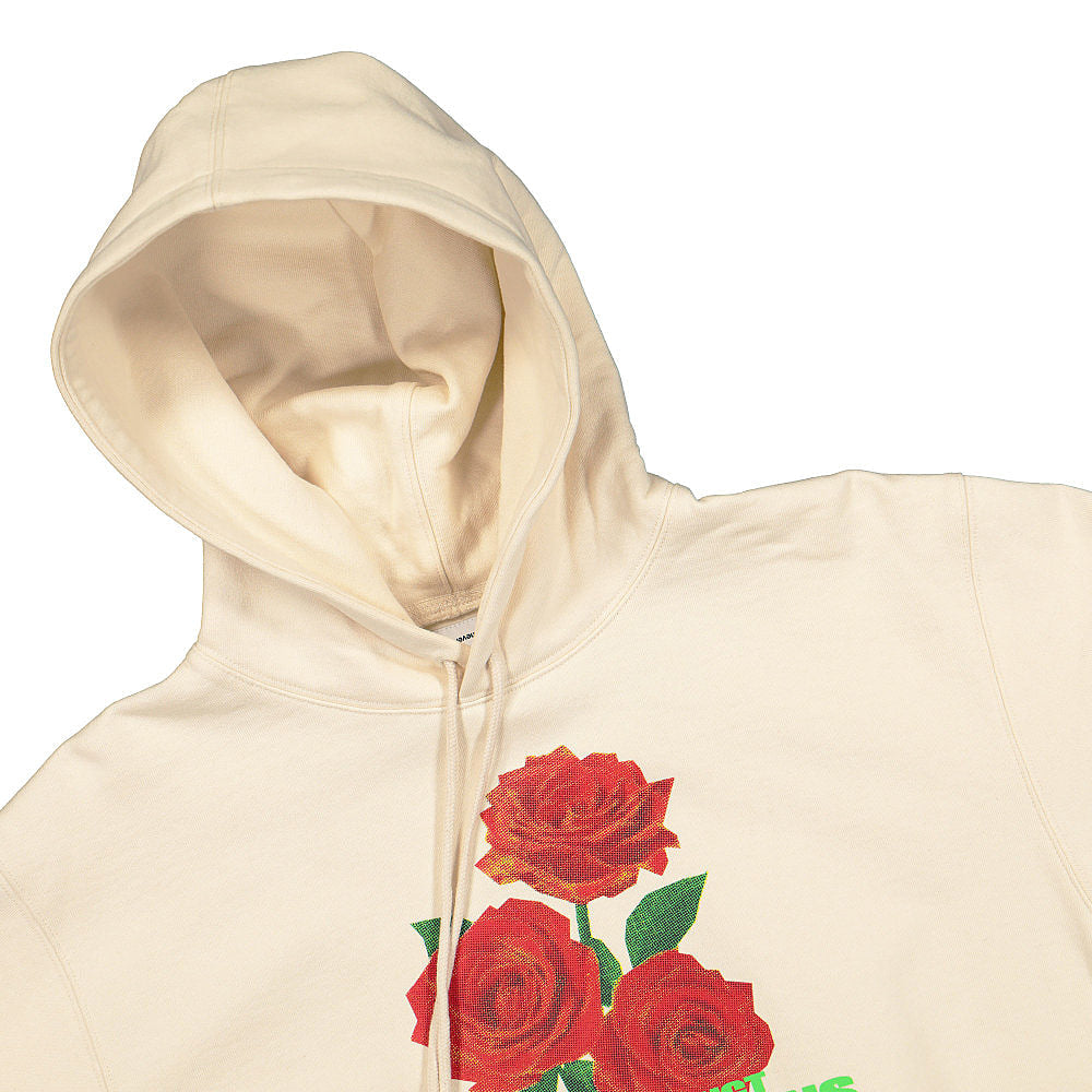 thisisneverthat Rose Hooded Sweatshirt Ivory Hoodies Close-up | Overkill