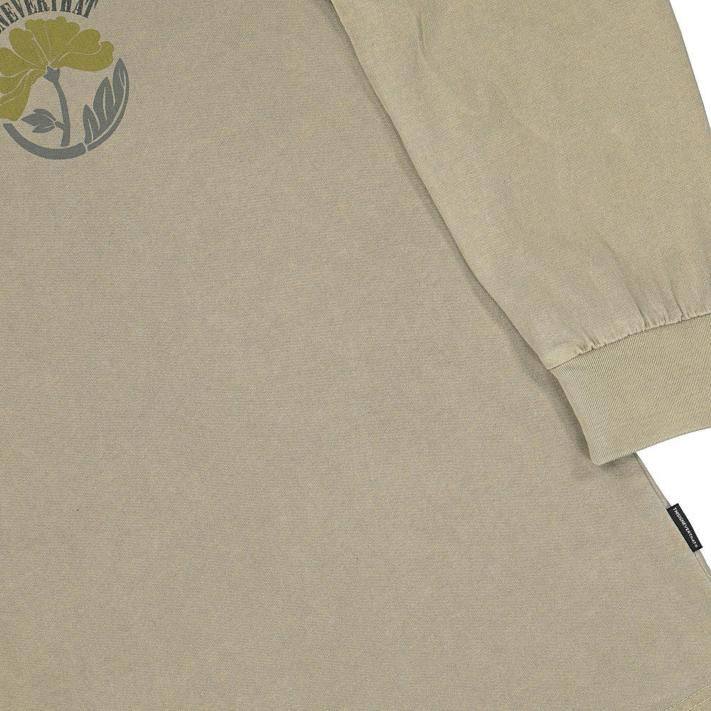 thisisneverthat Overdyed Flower Longsleeve Top Beige Longsleeves Detailfoto | Overkill