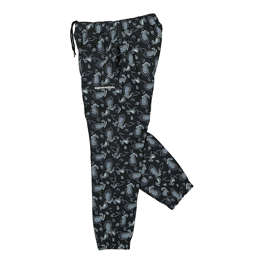thisisneverthat Paisley Sweatpant Black Sweat & Track Pants Close-up | Overkill