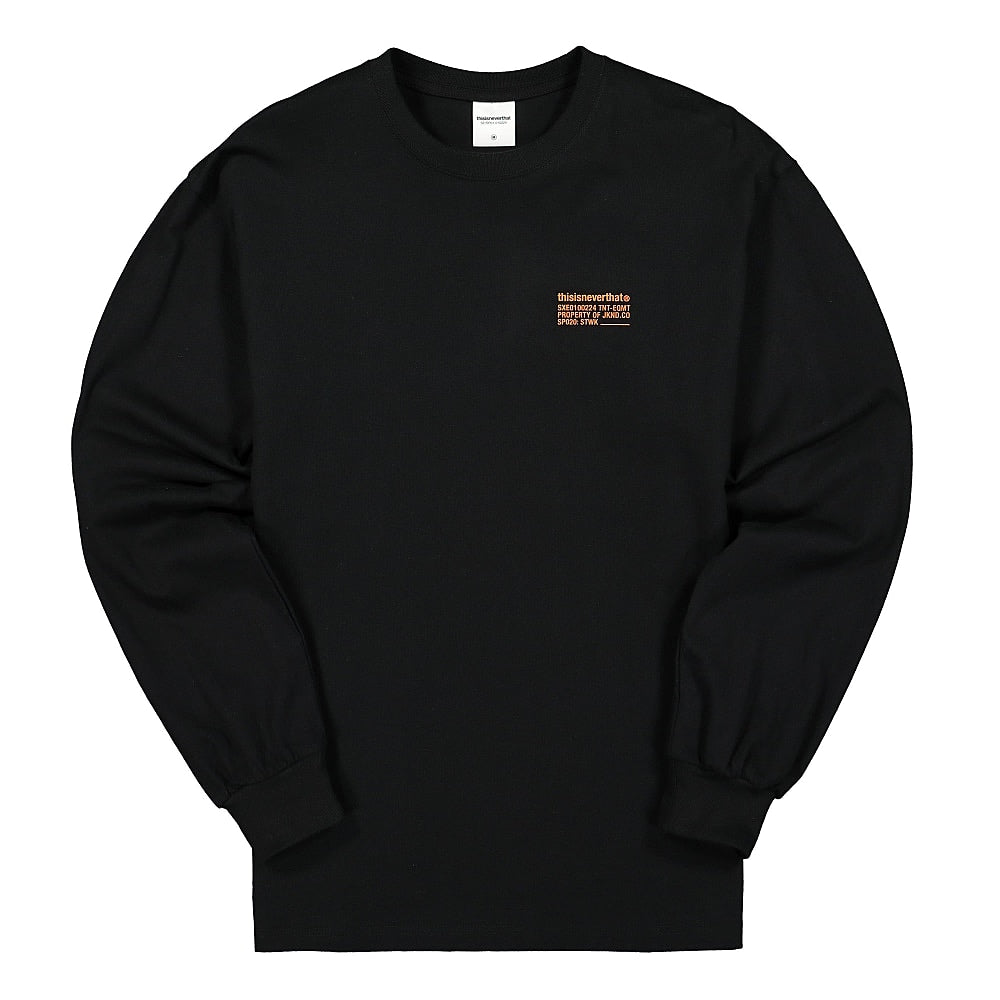 thisisneverthat STWK Longsleeve Top Black Longsleeves TN20SLS004 | Overkill