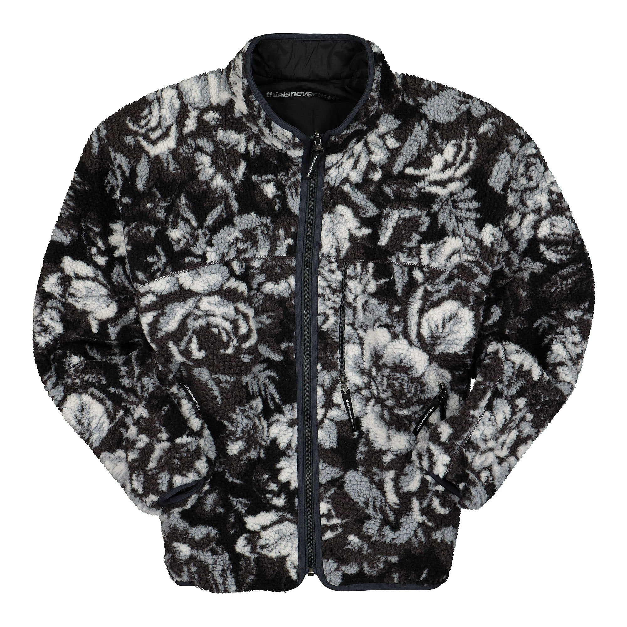 thisisneverthat Reversible Boa Fleece Jacket Flower Fleece Jackets TN20SPA007 | Overkill