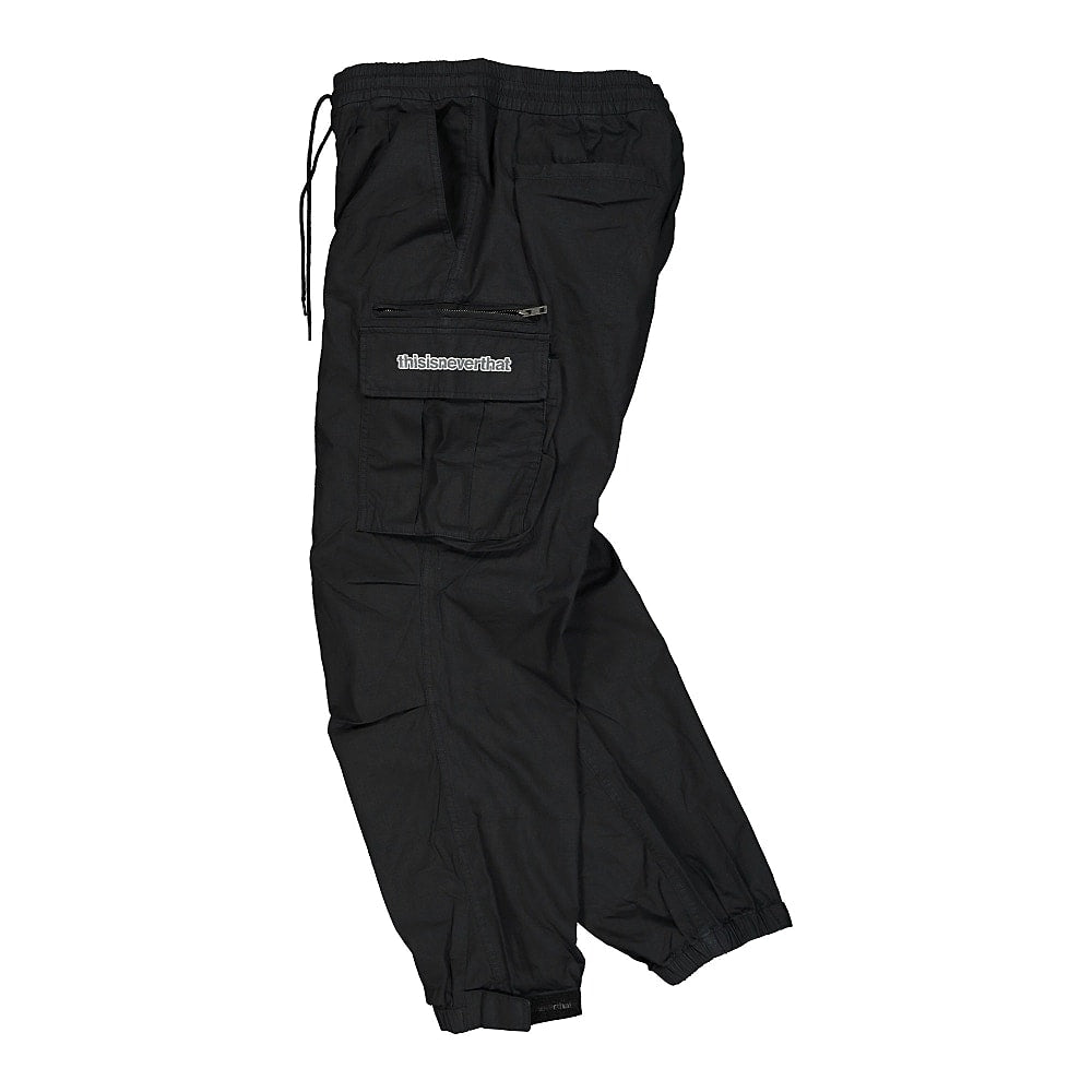 thisisneverthat Zip Cargo Pant Black Cargo Pants Close-up | Overkill