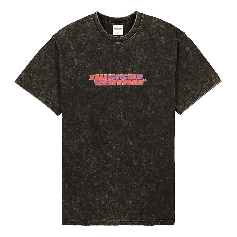 thisisneverthat Acid Washed Tee Black T-Shirts TN20STS020 | Overkill