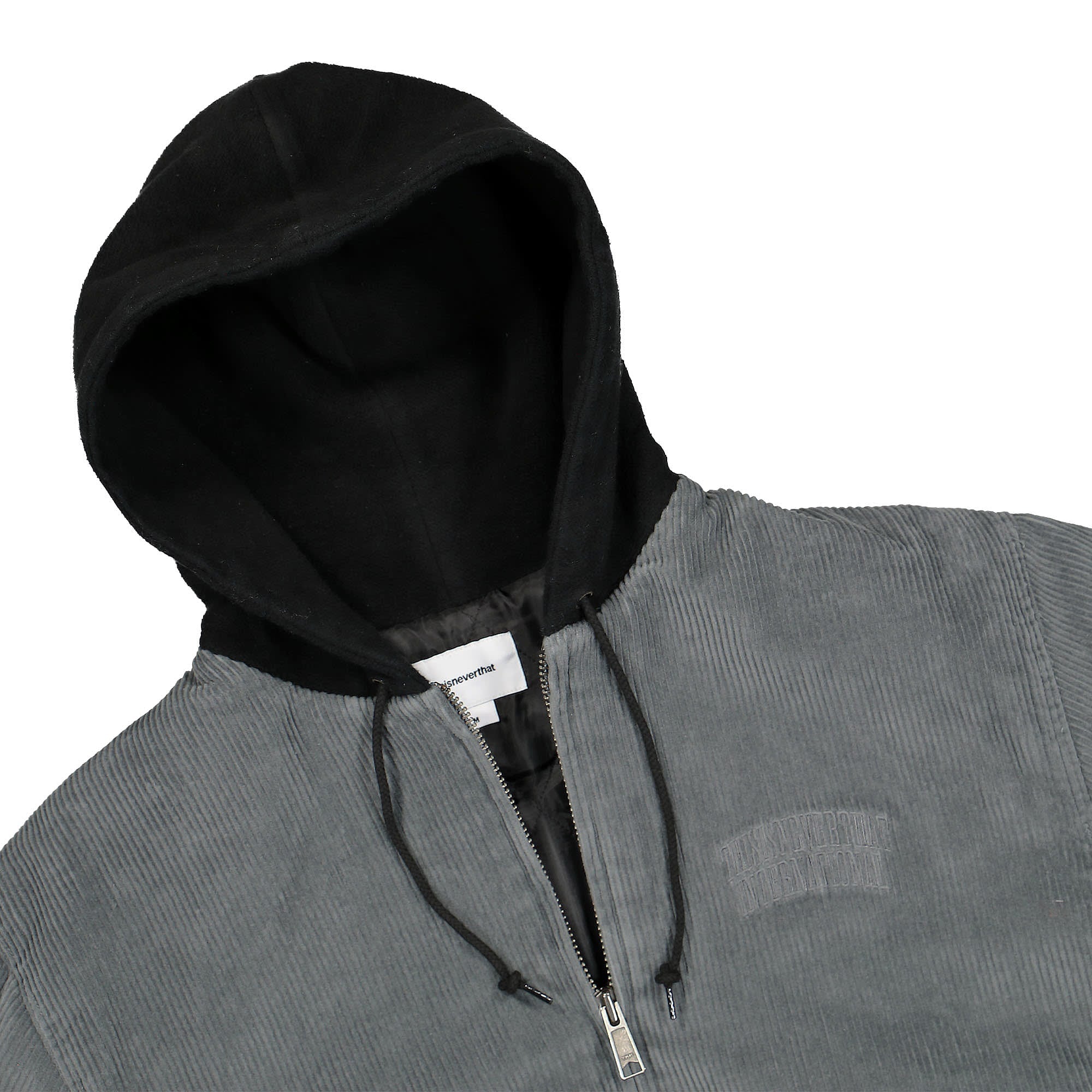 thisisneverthat Wide Wale Cord Jacket Slate Jackets Close-up | Overkill