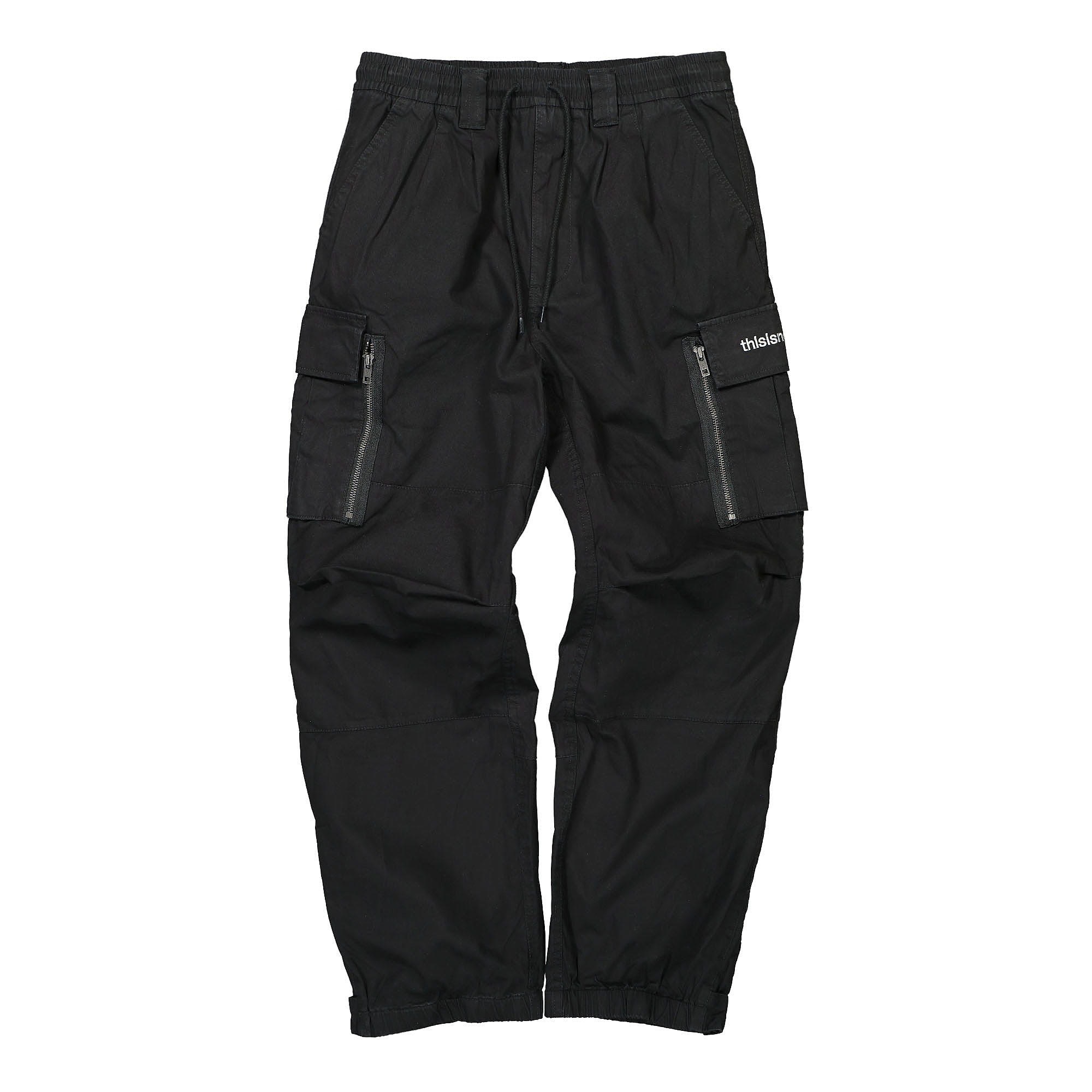 thisisneverthat Multi Zip Cargo Pant Black Cargo Pants TN213WPARP01 | Overkill