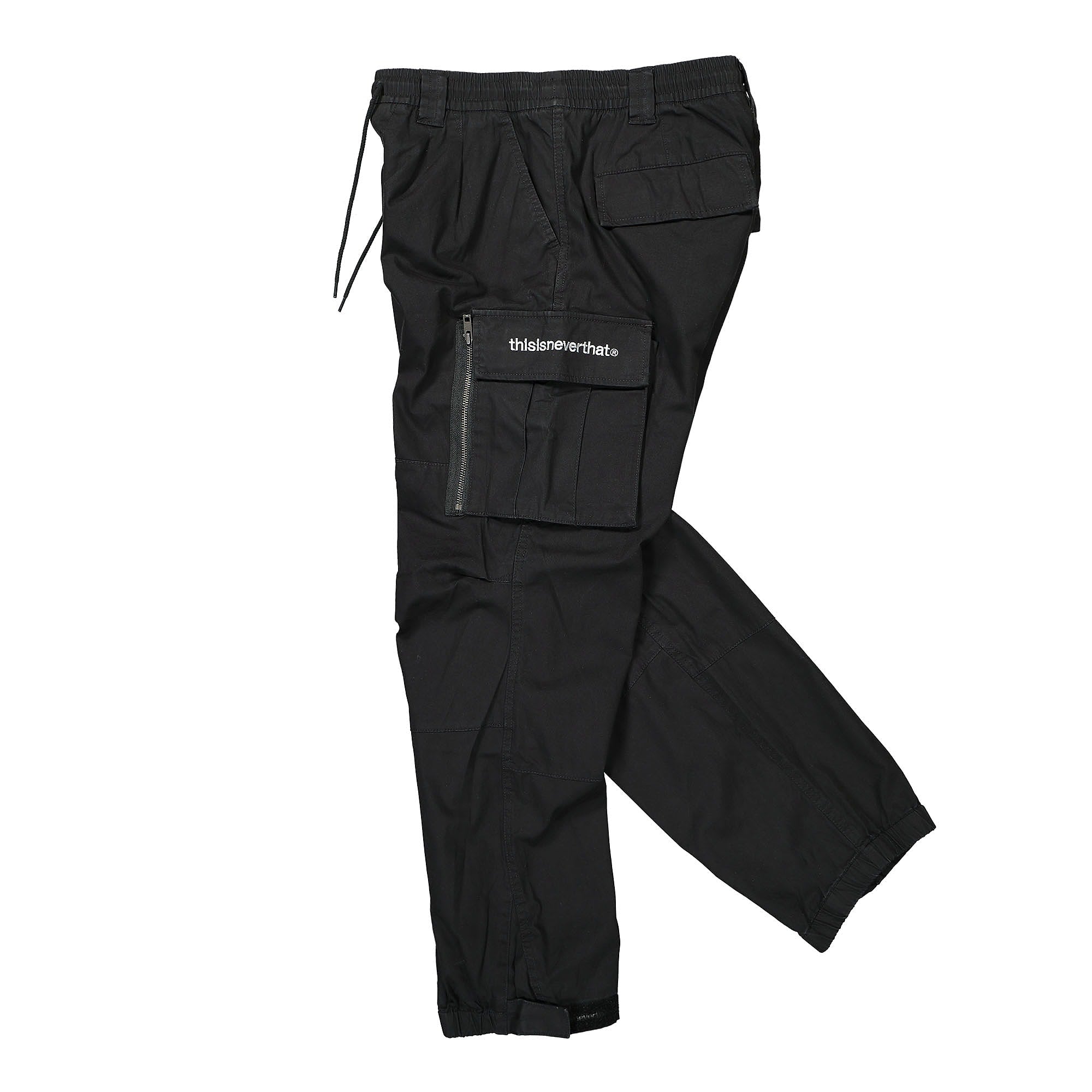 thisisneverthat Multi Zip Cargo Pant Black Cargo Pants Close-up | Overkill