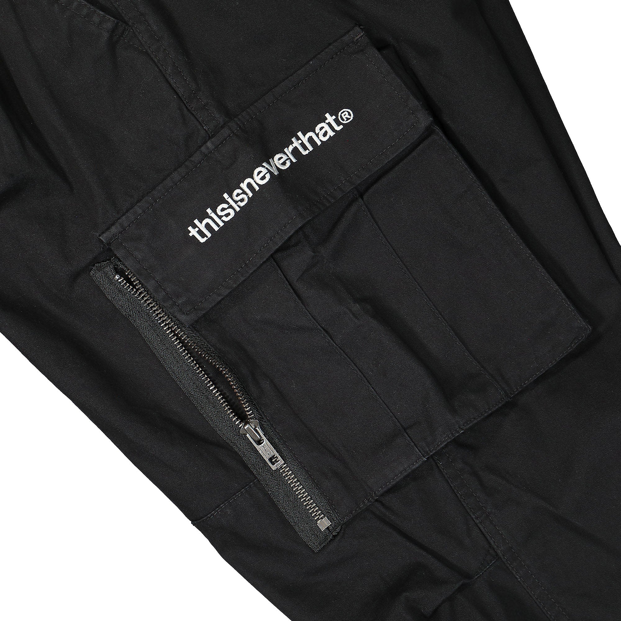 thisisneverthat Multi Zip Cargo Pant Black Cargo Pants Detail view 1 | Overkill