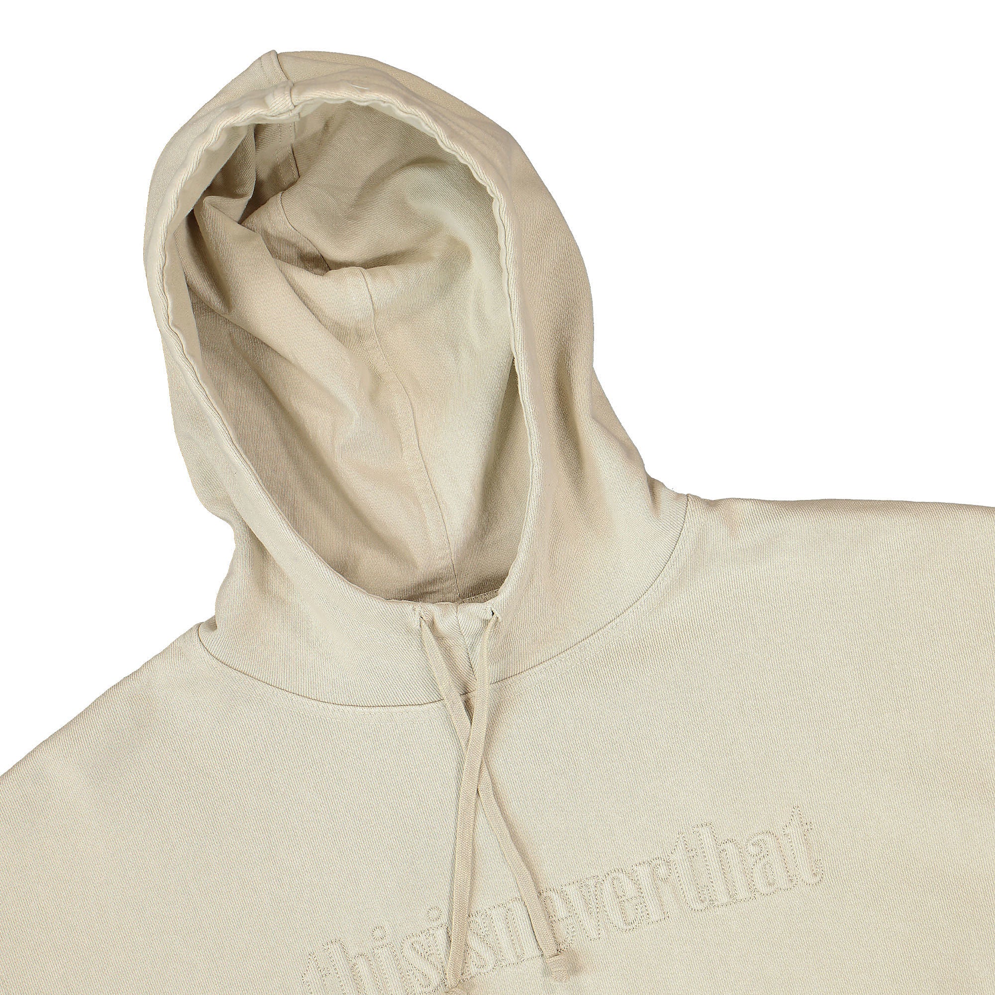 thisisneverthat Washed Embroidery Hoodie Stone Hoodies Close-up | Overkill