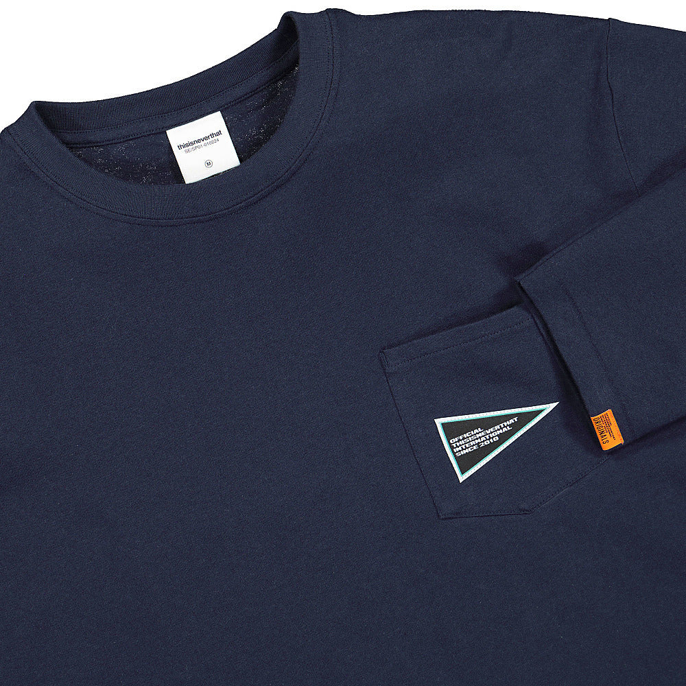 thisisneverthat Flag Pocket Longsleeve Top Dark Navy Longsleeves Material | Overkill