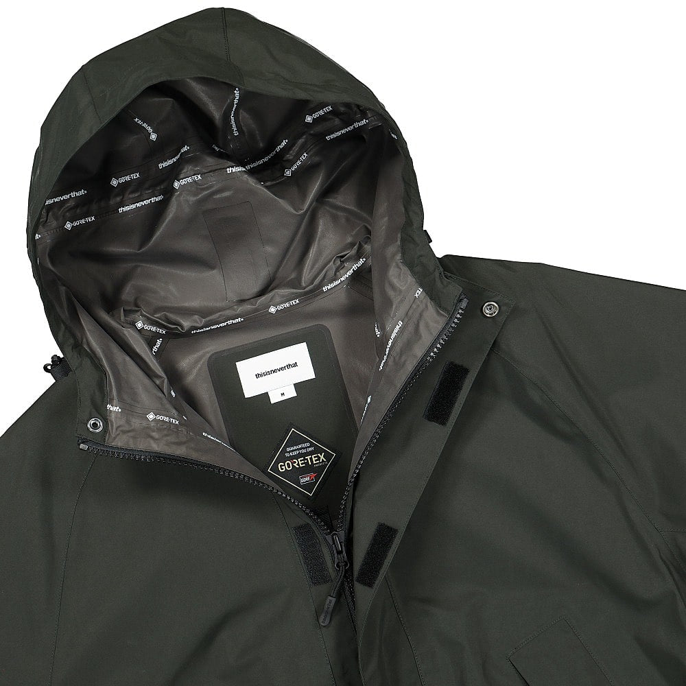 thisisneverthat GORE-TEX Paclite Jacket Black Jackets Close-up | Overkill