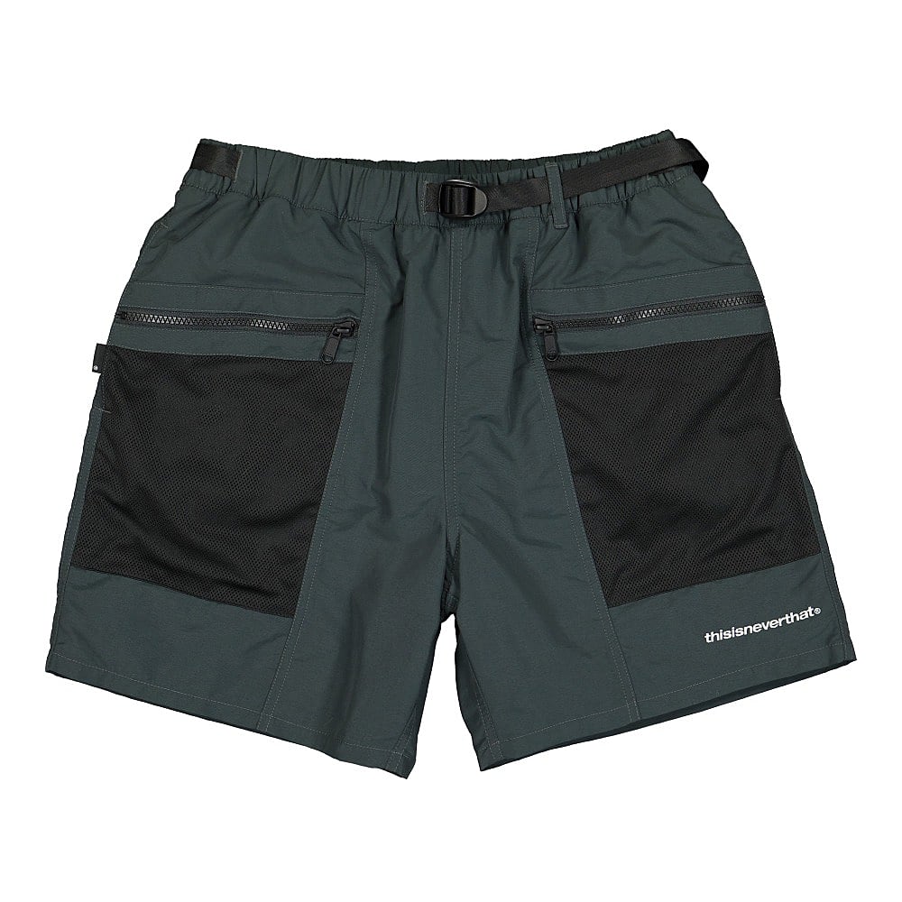 thisisneverthat Mesh Zip Pocket Short Greenish Black Shorts TN21SSO009 | Overkill