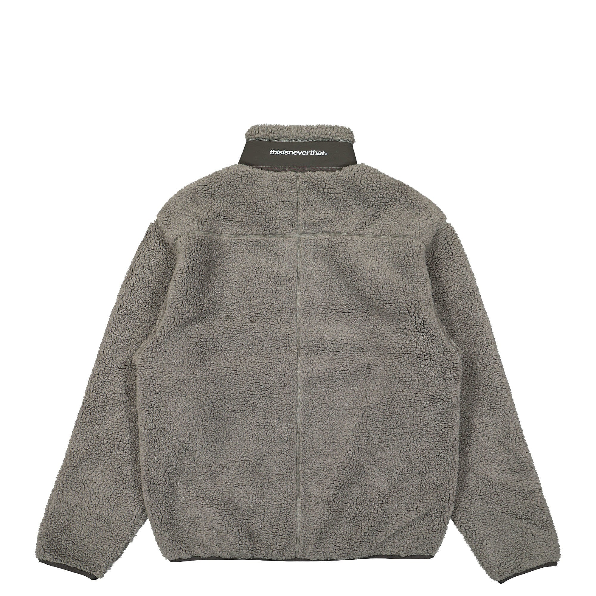 thisisneverthat SP Sherpa Fleece Jacket Charcoal Fleece Jackets Material | Overkill