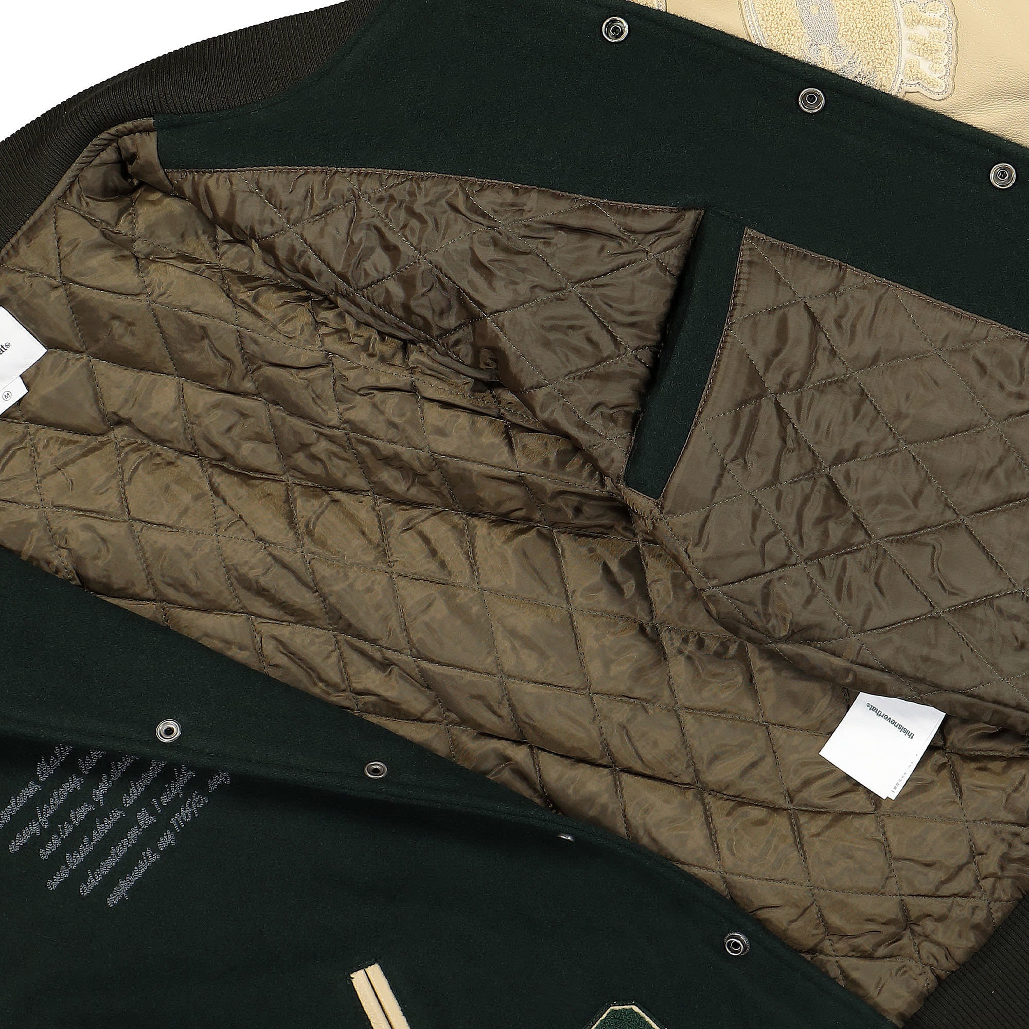 thisisneverthat Records Varsity Jacket Green Bomber & Varsity Jackets Detail view 1 | Overkill