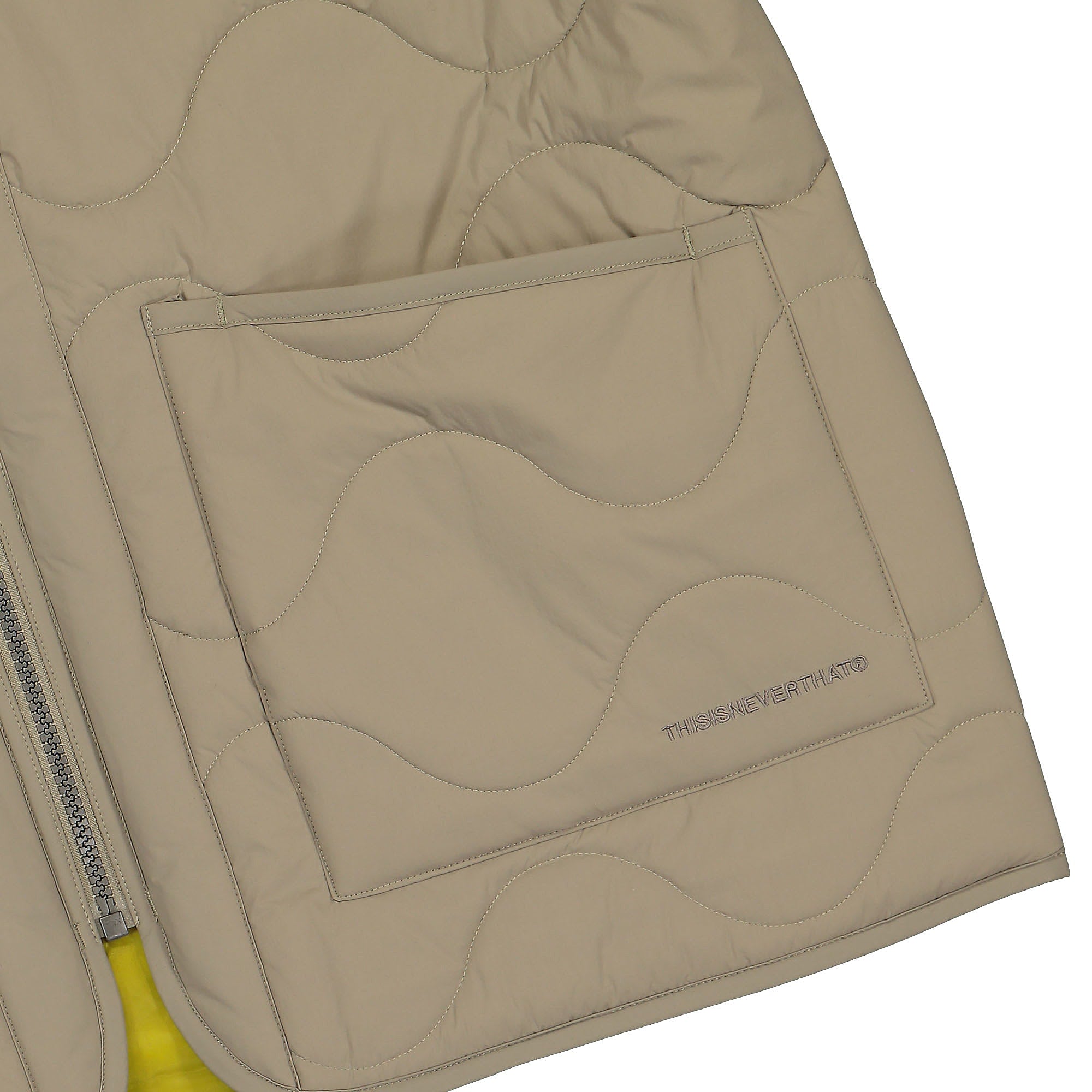 thisisneverthat POLARTEC Reversible Quilted Jacket Beige Jackets Detail view 1 | Overkill