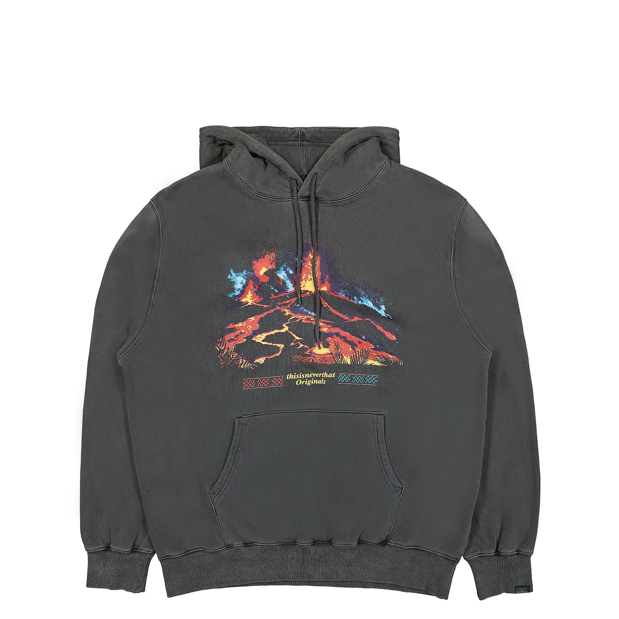 thisisneverthat Volcano Hoodie Charcoal Hoodies TN223TSWHO05 | Overkill