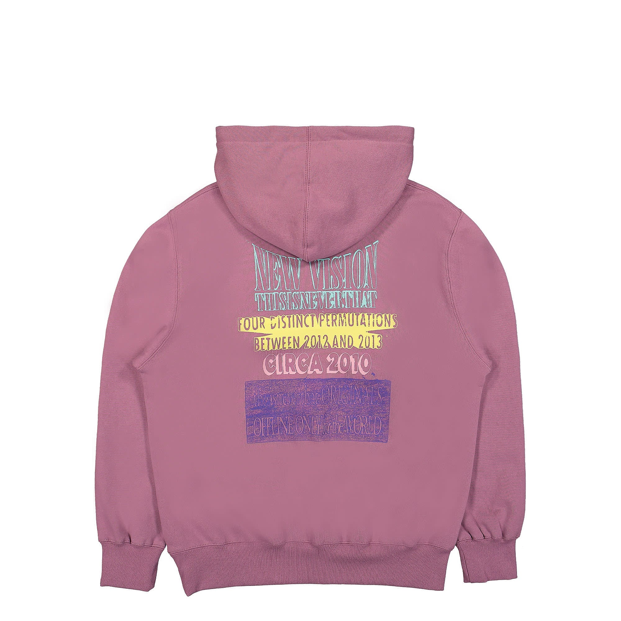 thisisneverthat Mural Hoodie Fuchsia Hoodies Close-up | Overkill