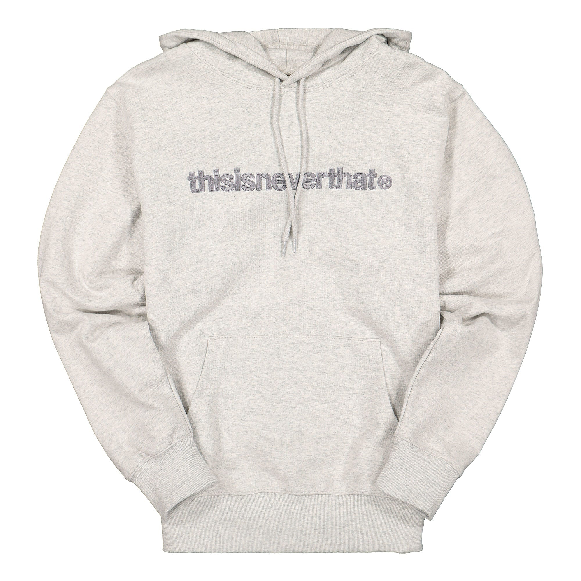 thisisneverthat T-Logo Hooded Sweatshirt Light Grey Hoodies TNCOCHS002 | Overkill