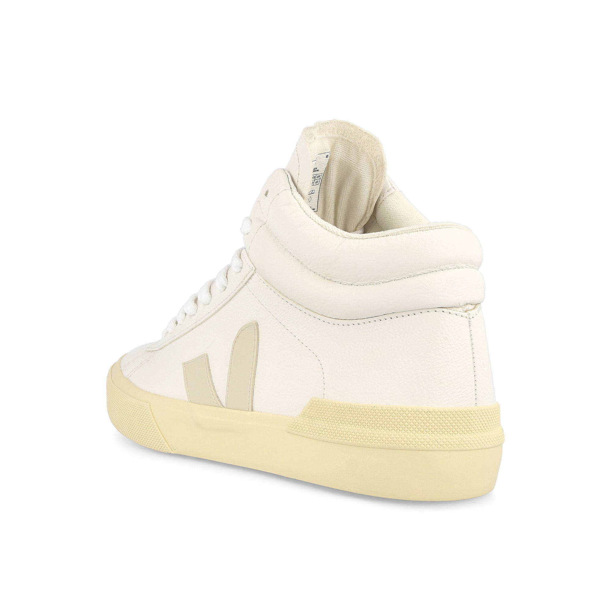 Veja minotaur chromefree leather White Mid Top Sneakers Material | Overkill