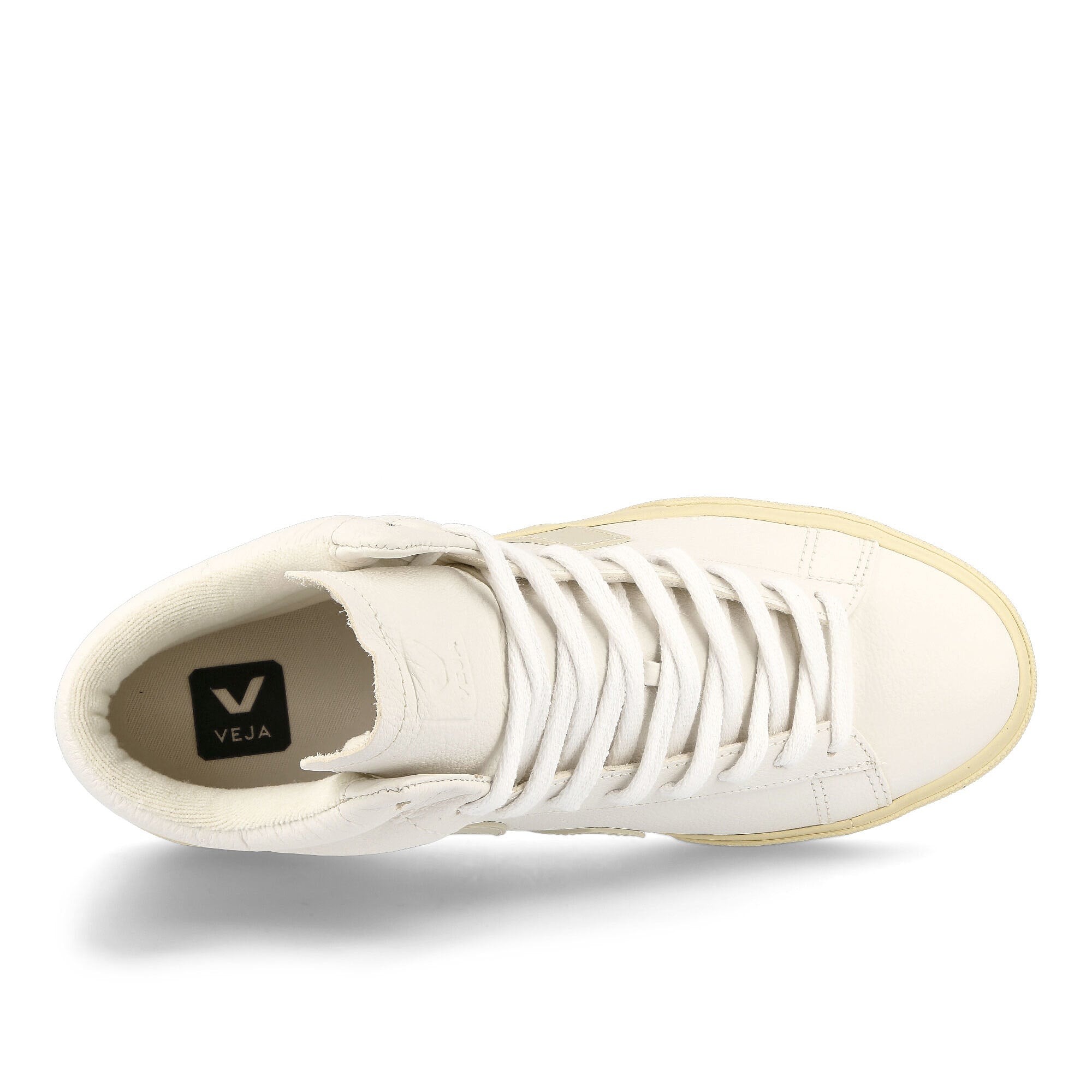 Veja minotaur chromefree leather White Mid Top Sneakers Detailfoto | Overkill