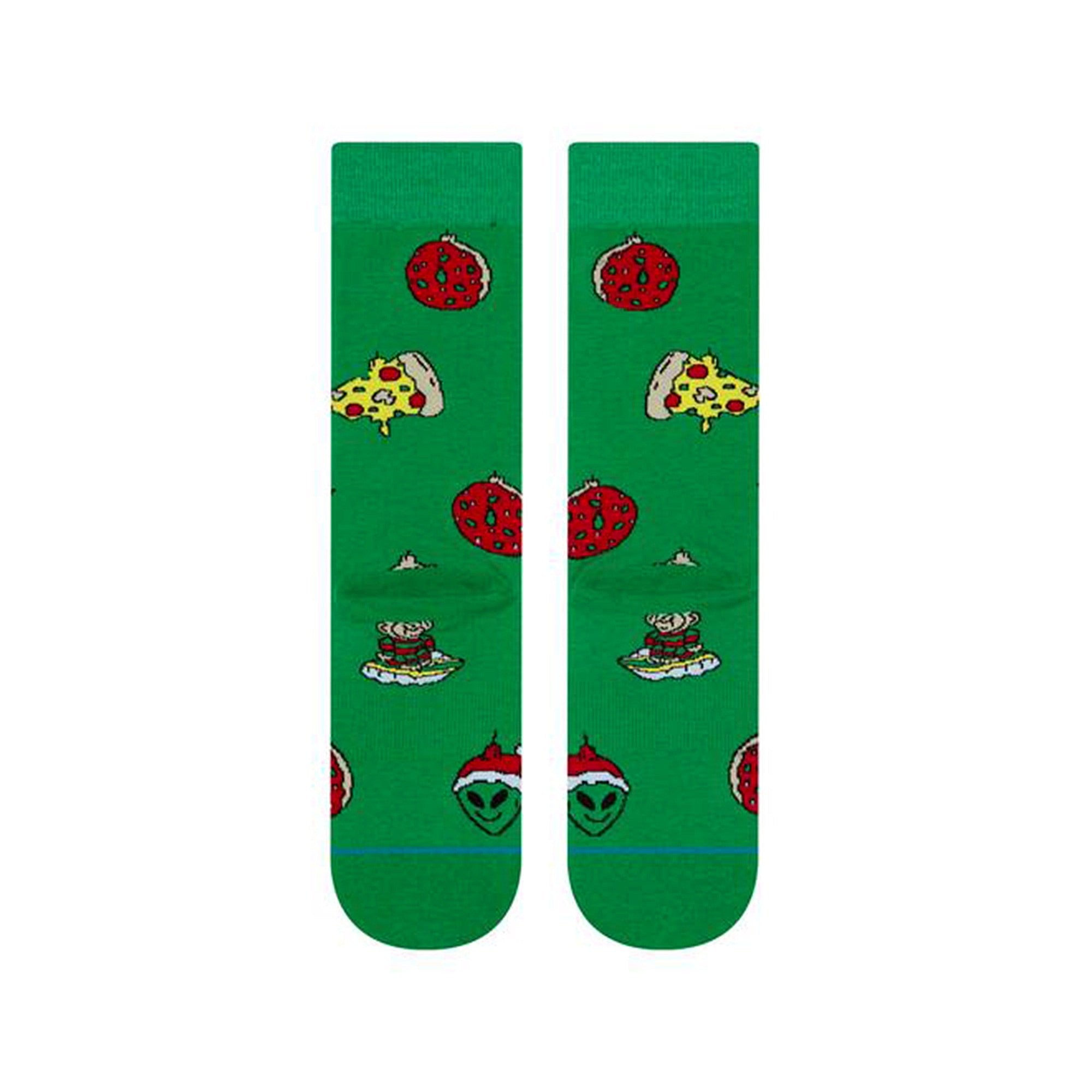 Stance Xmas Ornaments Socks Green Socks Close-up | Overkill