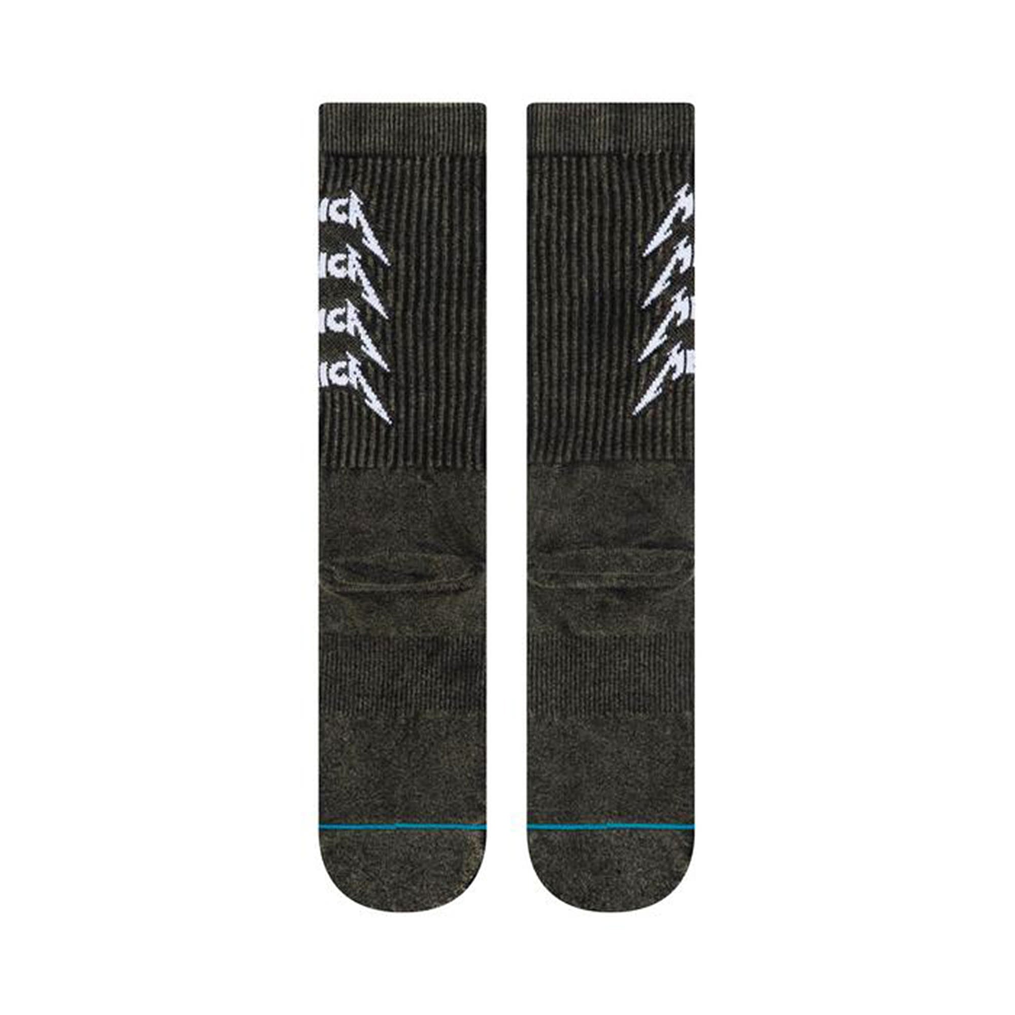 Stance Metallica Stack Socks Black Socks Close-up | Overkill