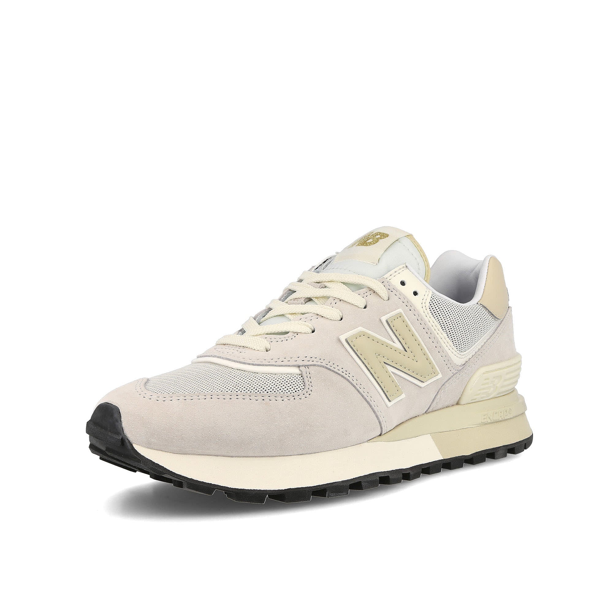 New Balance u574lge1 Beige Sneakers Close Up | Overkill