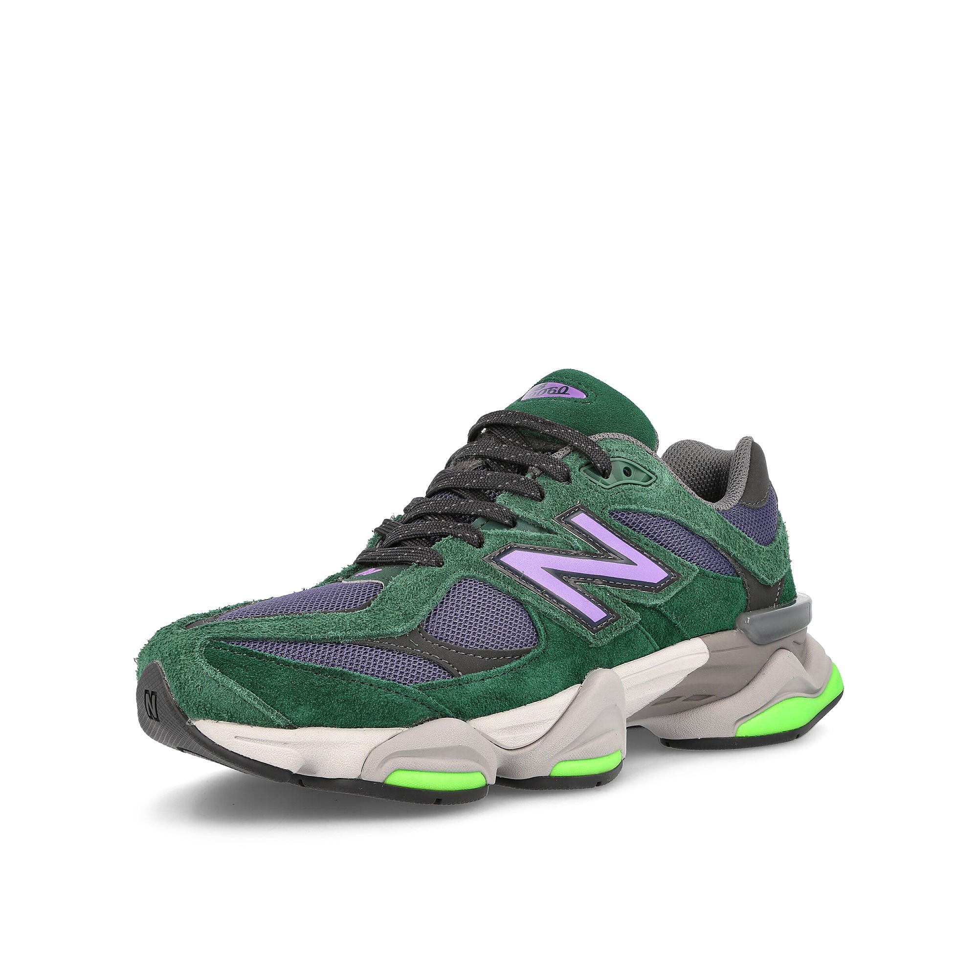 New Balance U9060GRE Nightwatch Green / Vintage Indigo Low Top Sneakers Close Up | Overkill