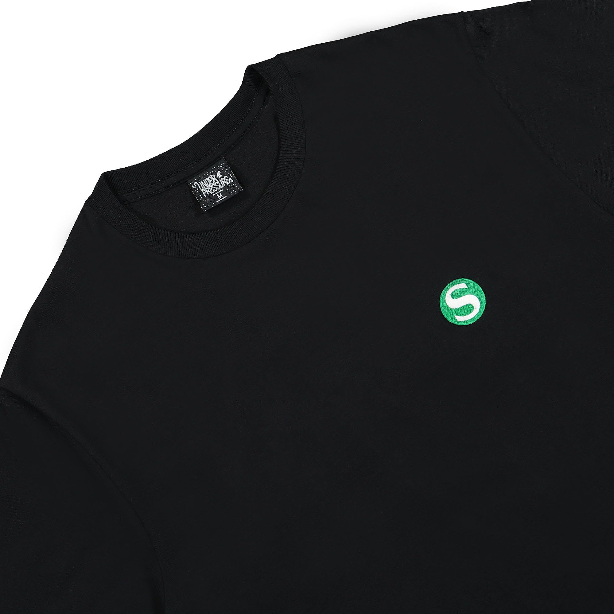 overkill_Test Under Pressure S-Bahn Logo Tee Black T-Shirts Close-up | Overkill