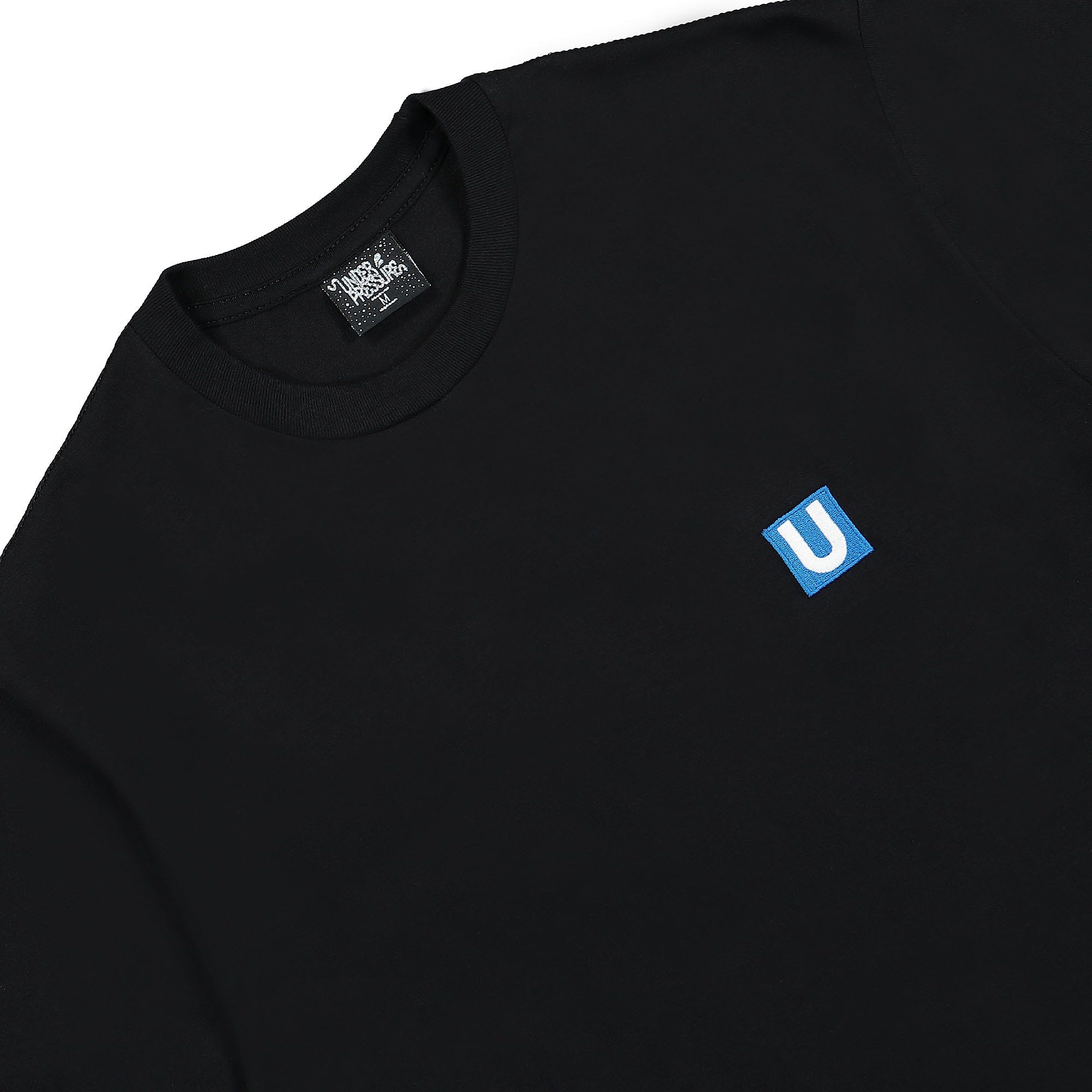 overkill_Test Under Pressure U-Bahn Logo Tee Black T-Shirts Close-up | Overkill