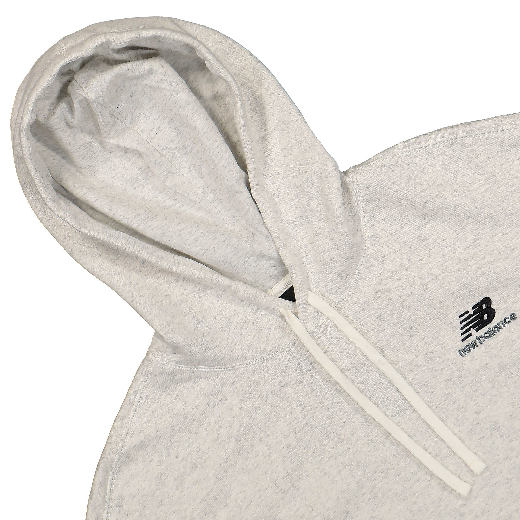 New Balance Uni-ssentials French Terry Hoodie Sea Salt Heather Hoodies Close-up | Overkill