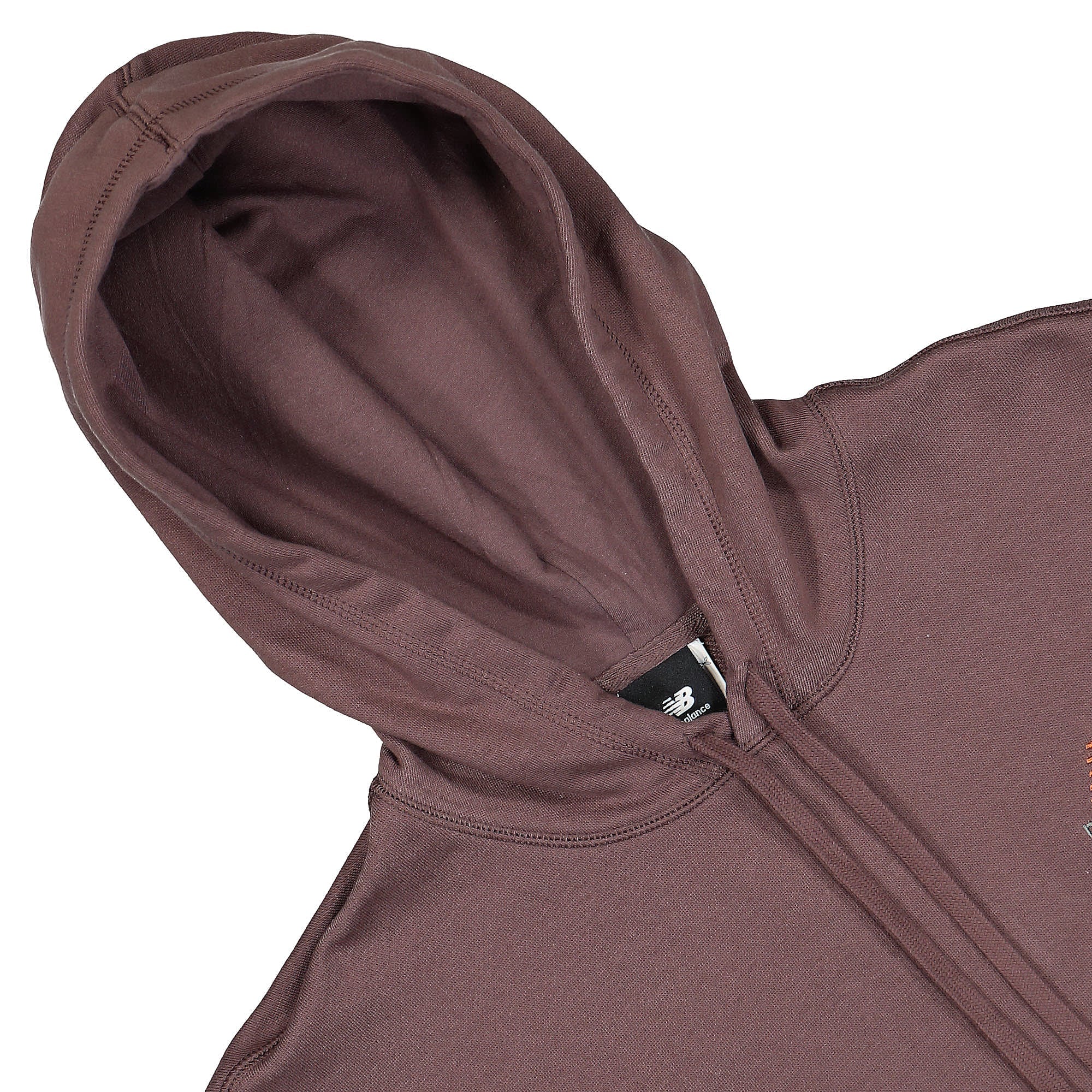 New Balance Uni-ssentials French Terry Hoodie Truffle Hoodies Close-up | Overkill